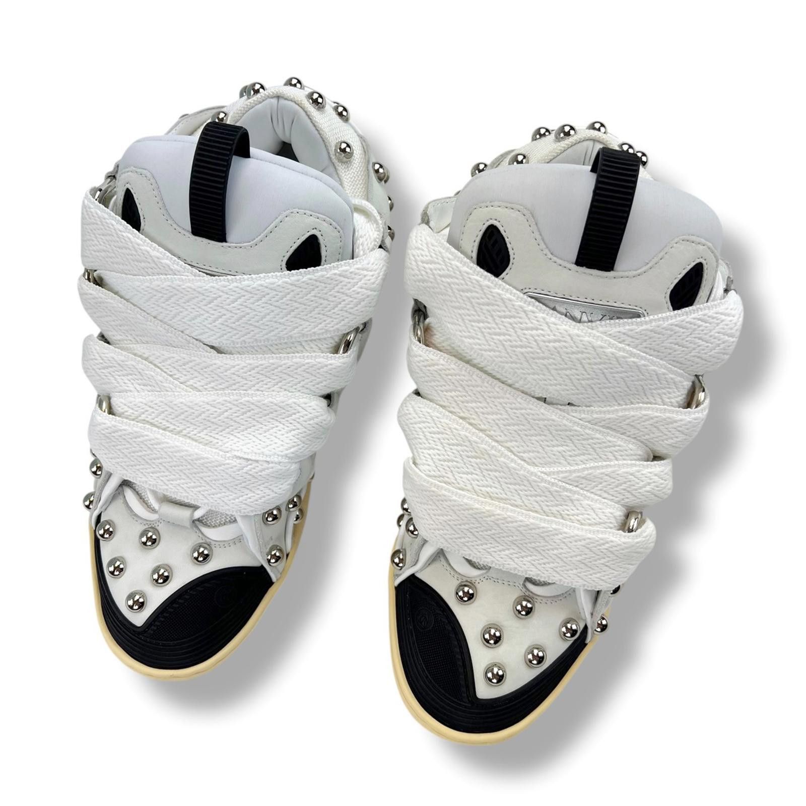 Lanvin Lanvin Studded Leather Curb Trainers Size US 7 / EU 40 - 5 Thumbnail