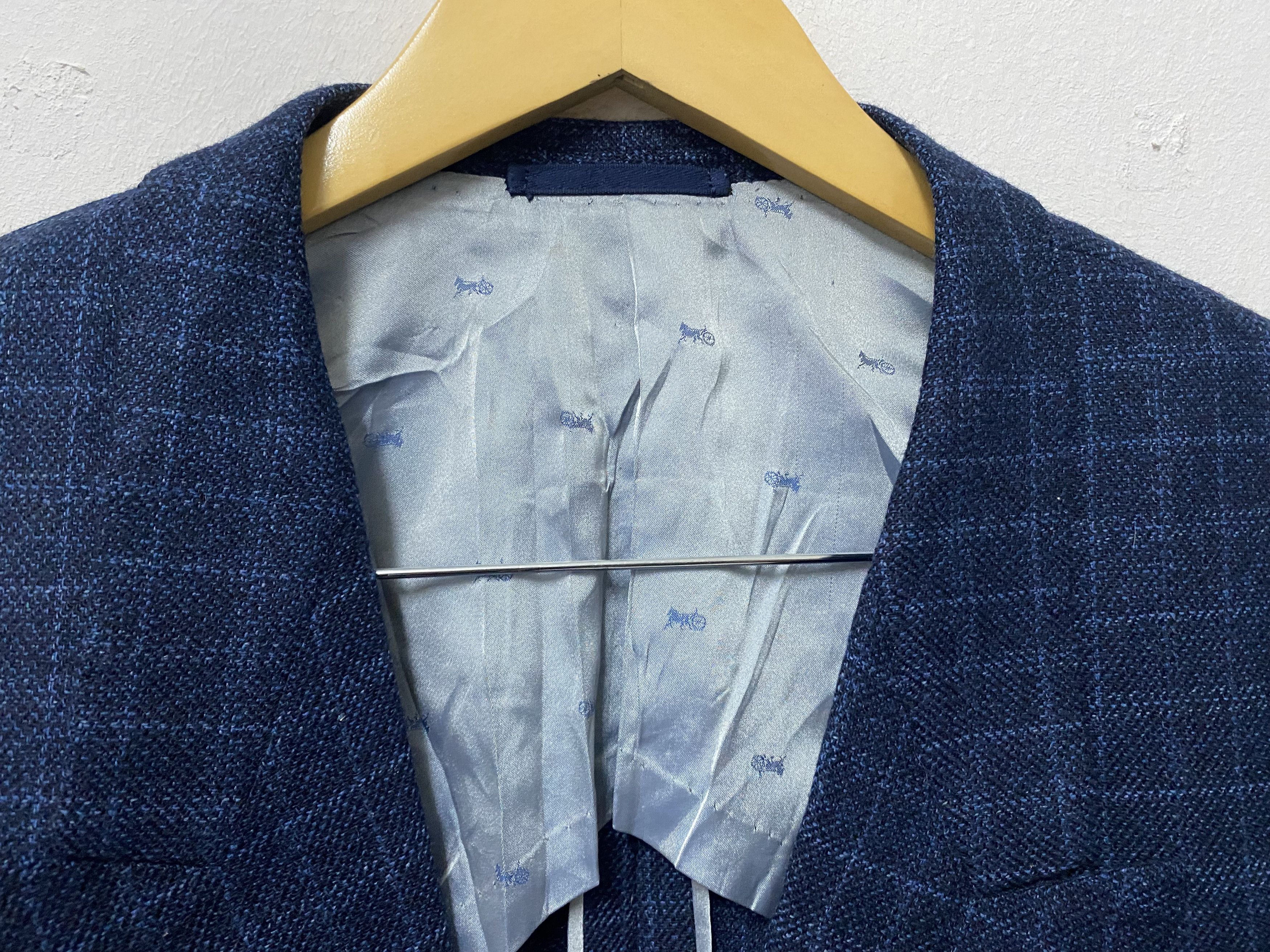 Japanese Brand Mitsukoshi Designer Japan Single Button Coat Blazer Size 54R - 7 Thumbnail