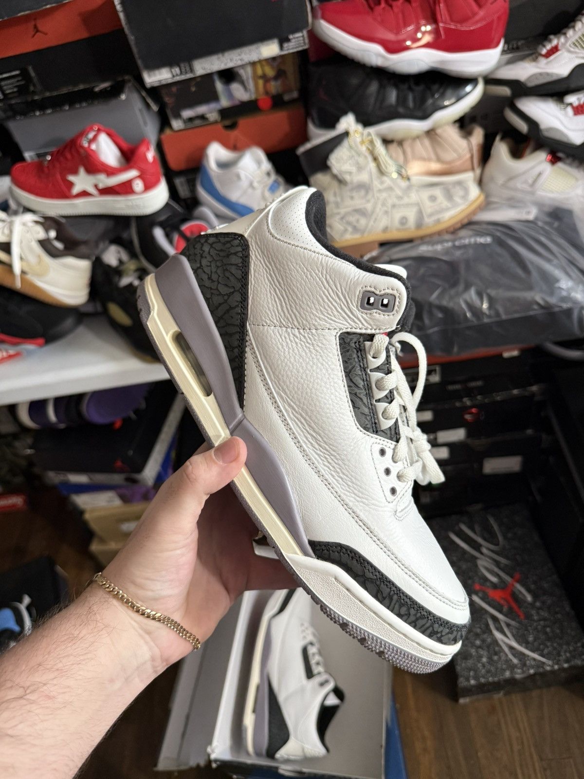 Jordan Brand Jordan retro 3 grey cement sz 11.5 Size US 11.5 / EU 44-45 - 1 Thumbnail