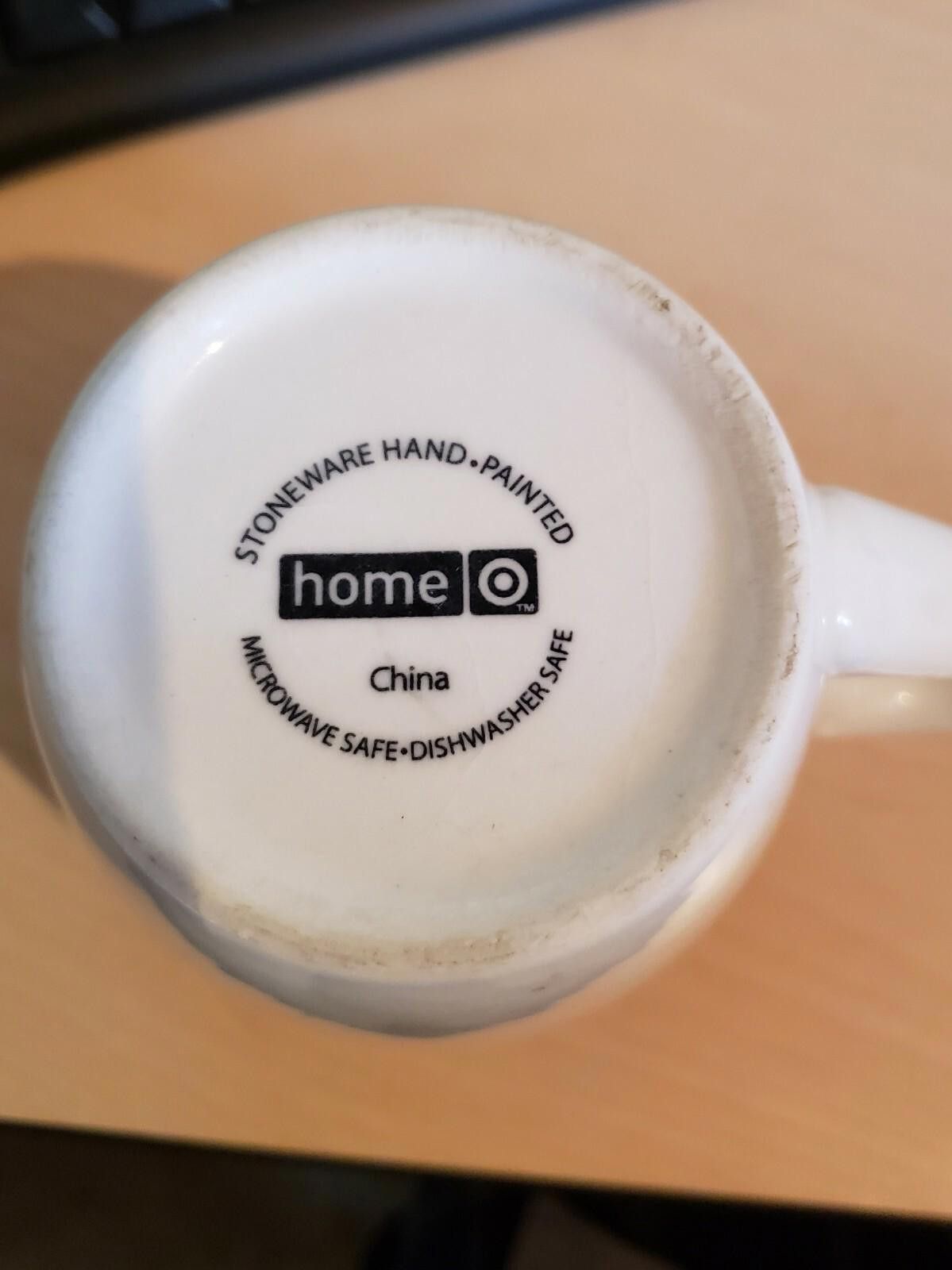 Other (Set of 4) Home Stoneware Mugs Ivory With Gray Trim. Size ONE SIZE - 5 Thumbnail