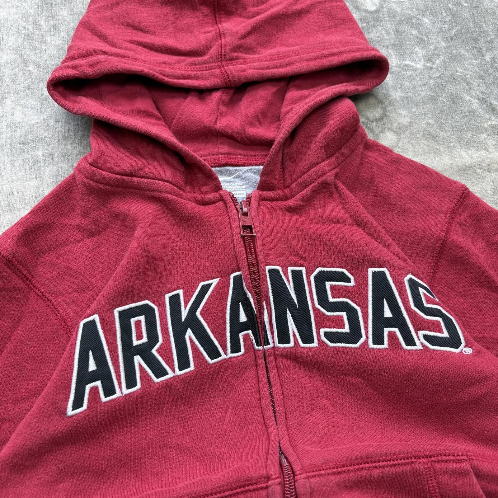Nike Vintage Y2K Nike Arkansas Razorbacks Grunge Full Zip Hoodie Size S / US 4 / IT 40 - 2 Thumbnail