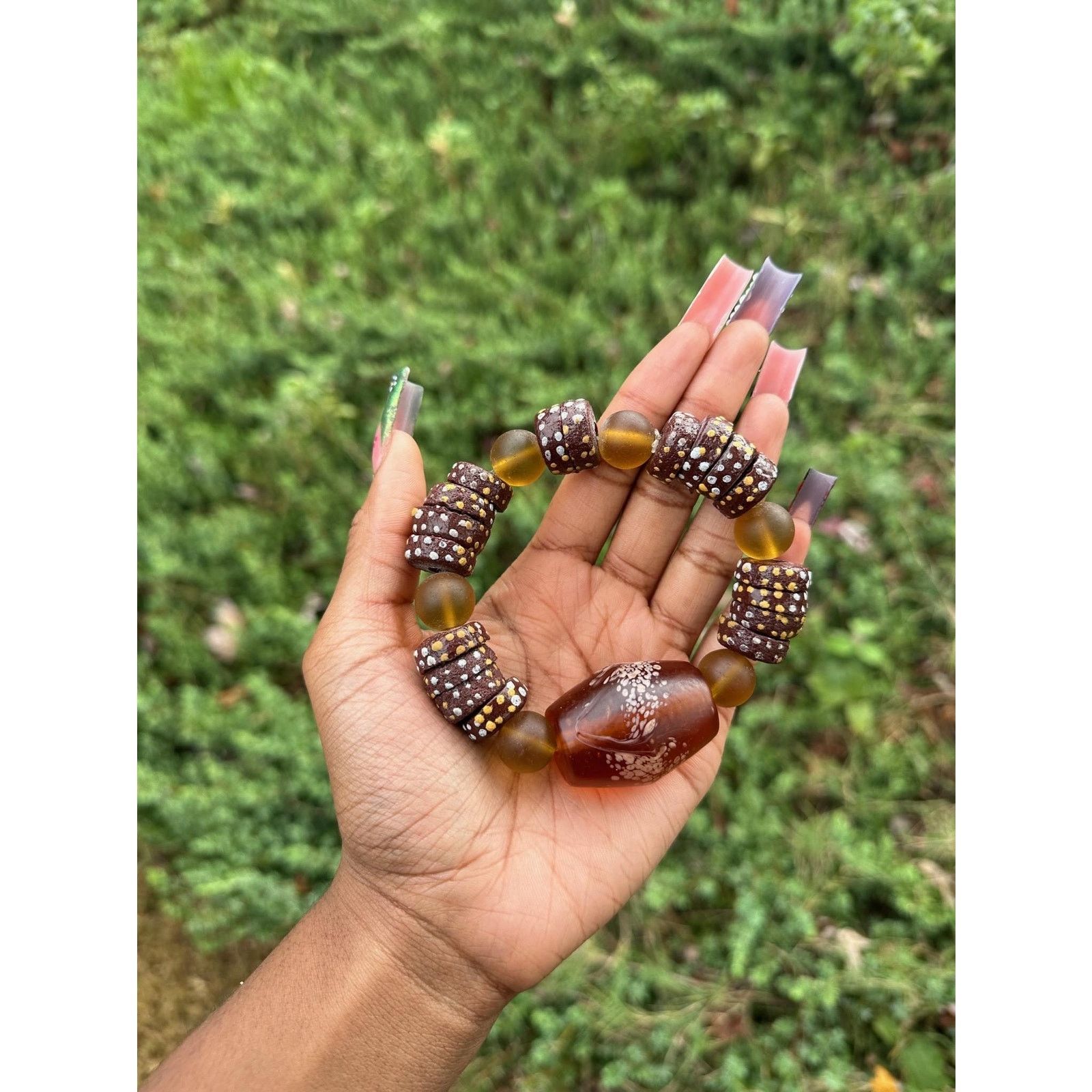 Other Jumbo Ghanain sugar bead bracelet & Handpaint bead bracelets Size ONE SIZE - 8 Thumbnail
