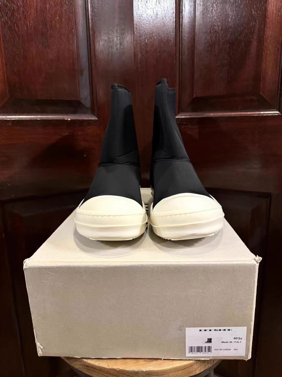 Rick Owens Drkshdw DRKSHDW Black Ramones Spacer Fabric Snow Boots Ｑ25 Size US 9 / EU 42 - 1 Thumbnail