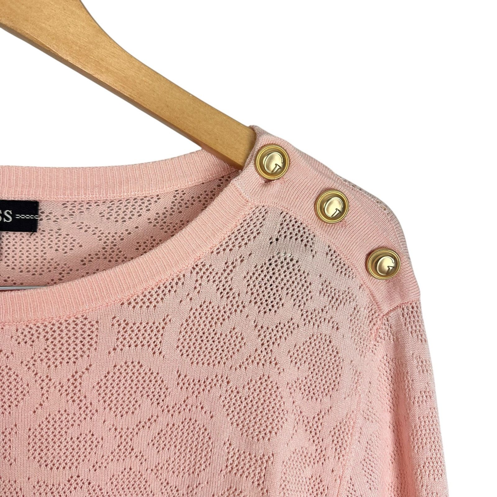 Guess Guess Paula Allover G Long Sleeve Logo Knit Sweater XL Y2K Size XL / US 12-14 / IT 48-50 - 6 Thumbnail