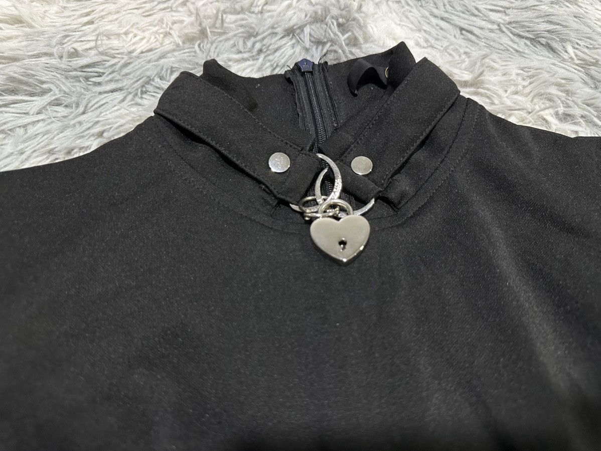Japanese Brand 🔥Y2K Punk Rave Metal Heart Buckle High Neck Dress Goth Punk Size S / US 4 / IT 40 - 6 Thumbnail