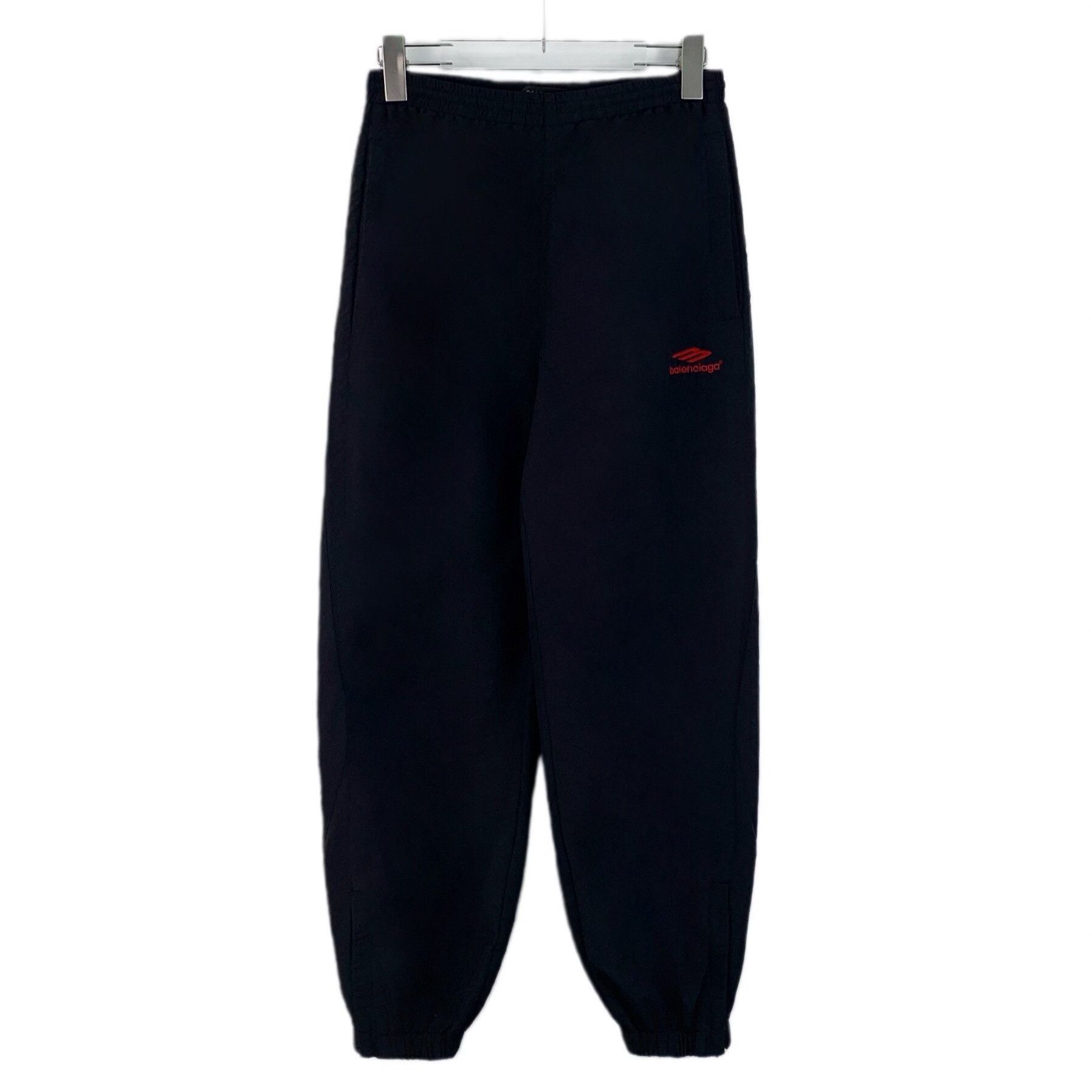 Balenciaga Balenciaga Black Logo Embroidered Joggers Size US 36 / EU 52 - 1 Thumbnail