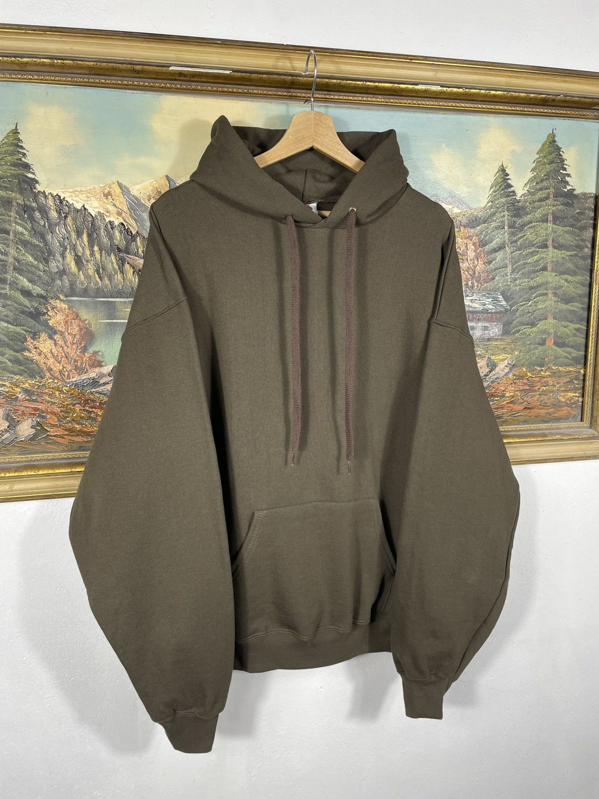 Fruit Of The Loom × Vintage vintage y2k blank oversize baggy hoodie sweatshirt basic y2k Size US XL / EU 56 / 4 - 3 Thumbnail