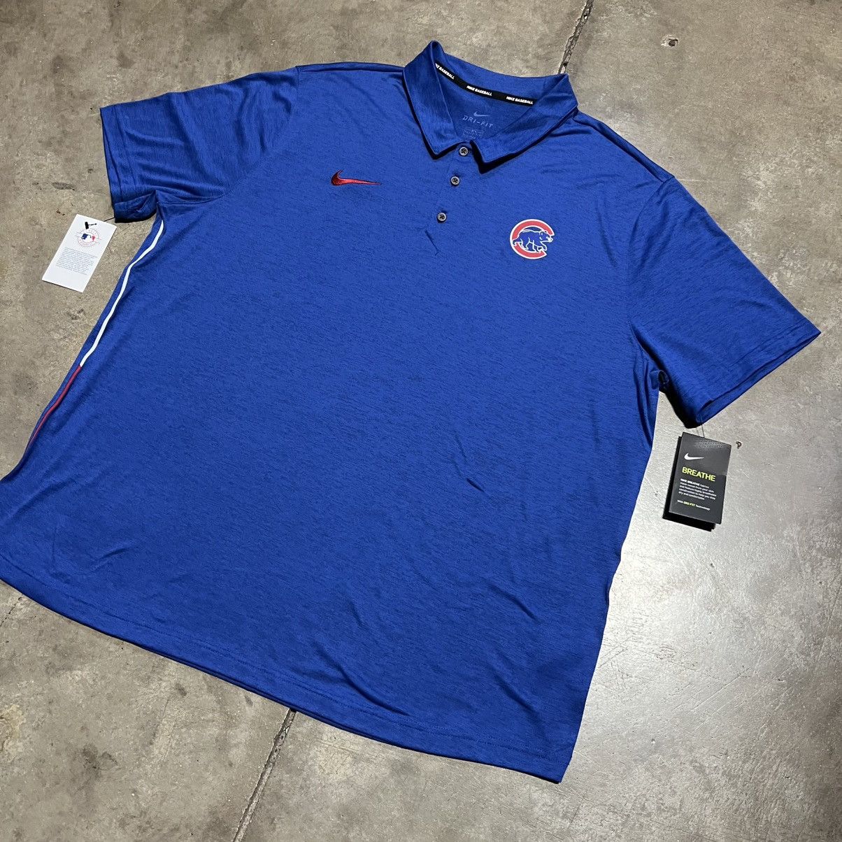 Nike Nike Chicago Cubs Polo Shirt Baseball MLB Golf Deadstock NWT Size US XXL / EU 58 / 5 - 2 Thumbnail