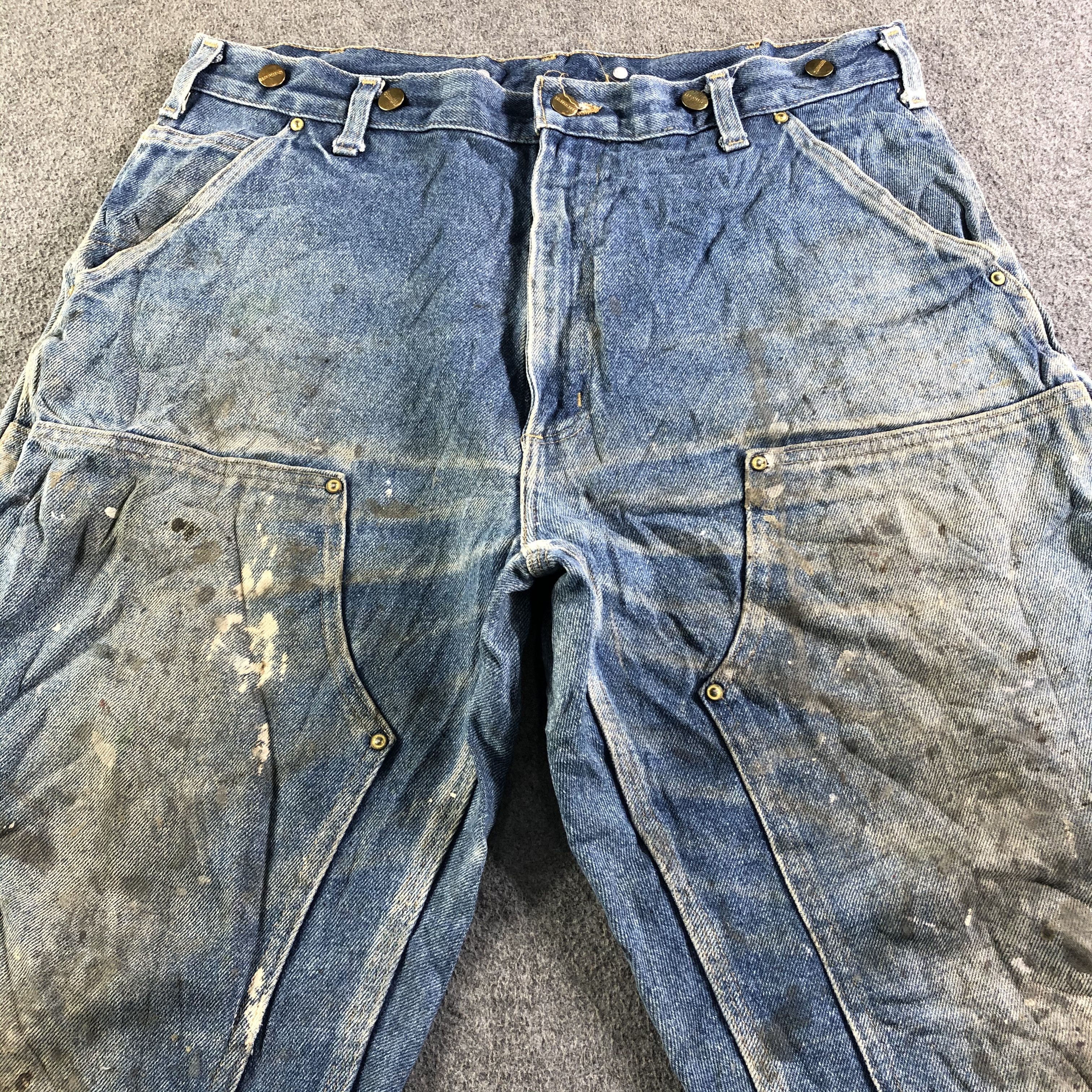 Carhartt Vintage Blue Wash Carhartt Jeans-J3912 Size US 37 - 3 Thumbnail