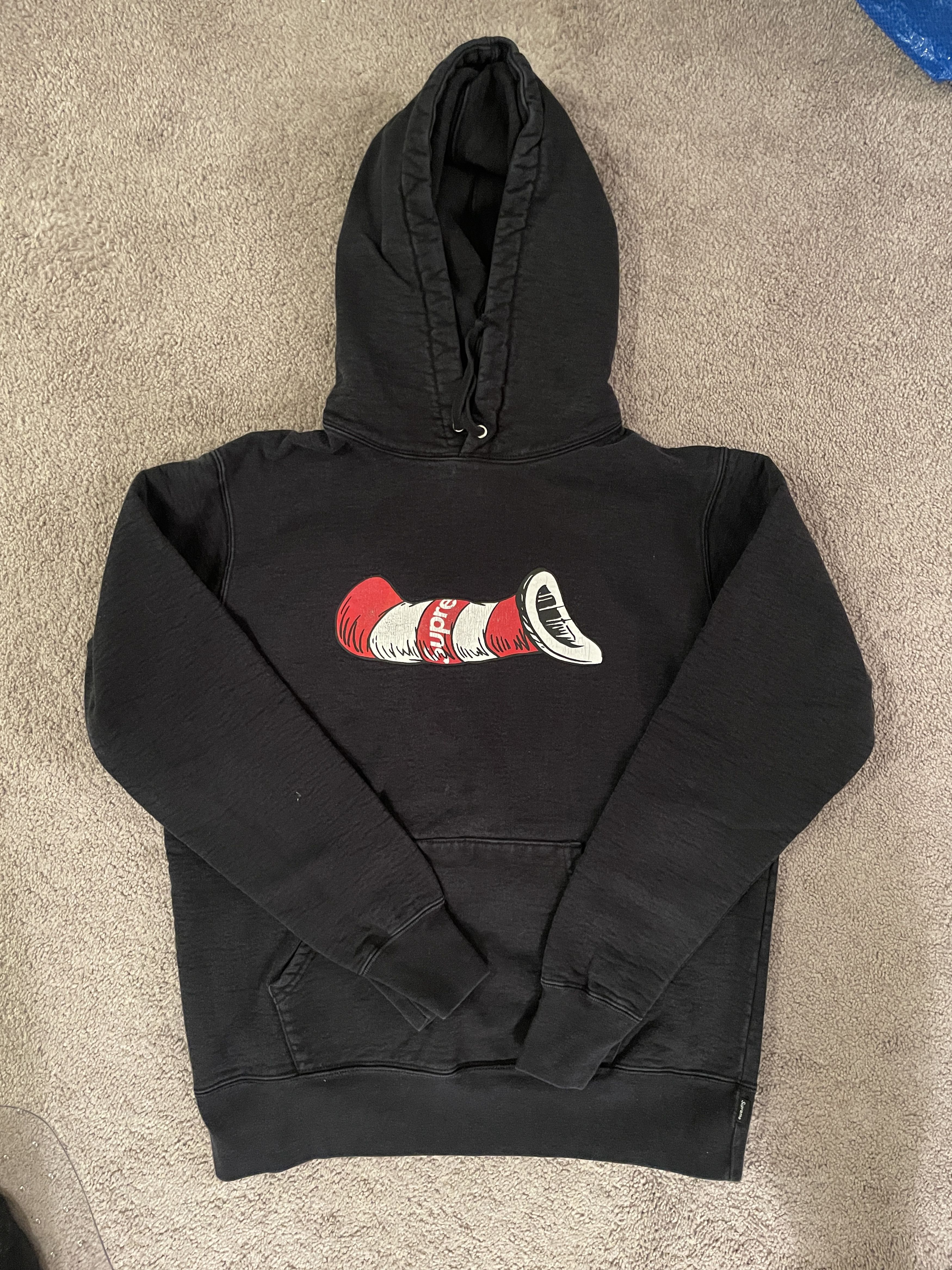 Cat in the hat hooded sweatshirt supreme best sale