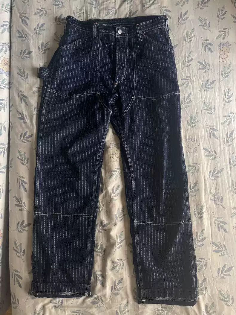 image of Freewheelers Lot102 Pad Dyeing Overalls in Blue, Men's (Size 30)