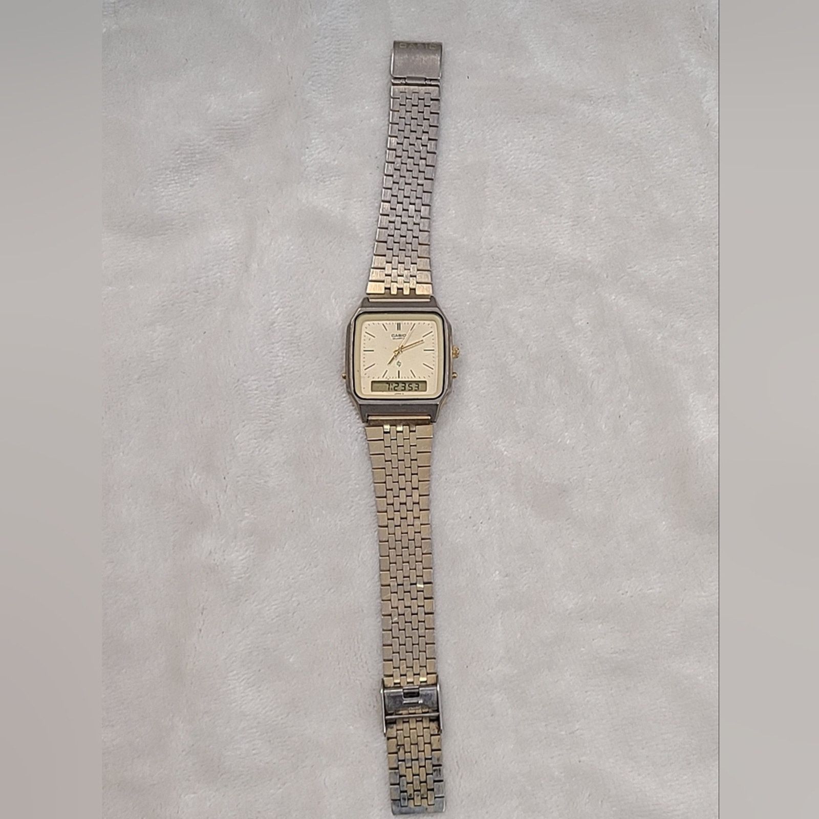 Casio Vintage Casio Men's Analog Digital Gold Tone Watch AQ-320G Size ONE SIZE - 2 Thumbnail