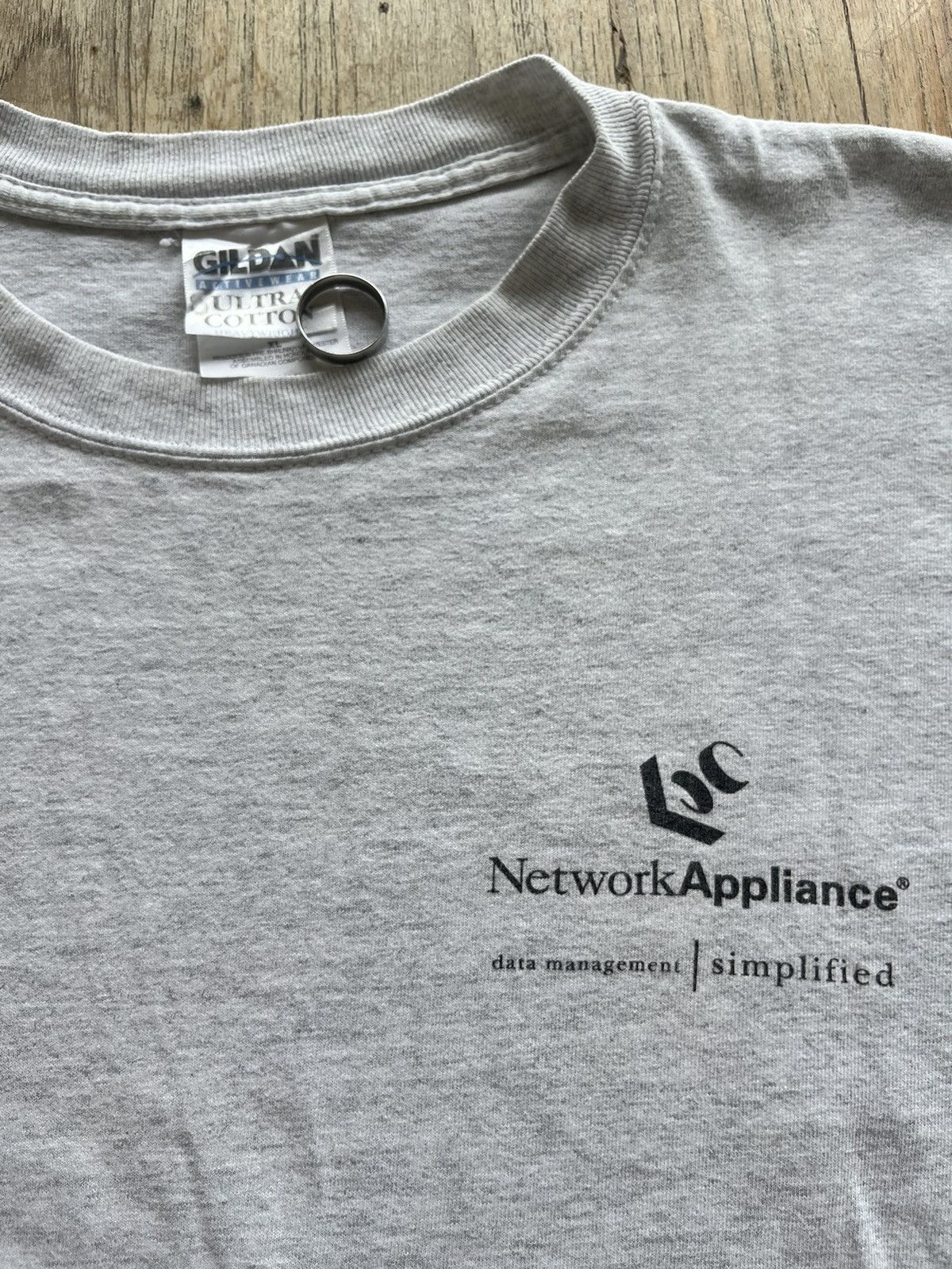 Vintage Vintage Network Appliance data management Ads promo shirt Size US XL / EU 56 / 4 - 6 Thumbnail