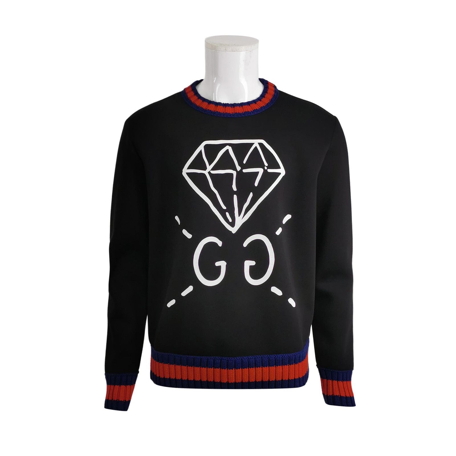 Gucci Gucci Diamond GG Graphic Web Sweatshirt L Size US L / EU 52-54 / 3 - 1 Thumbnail