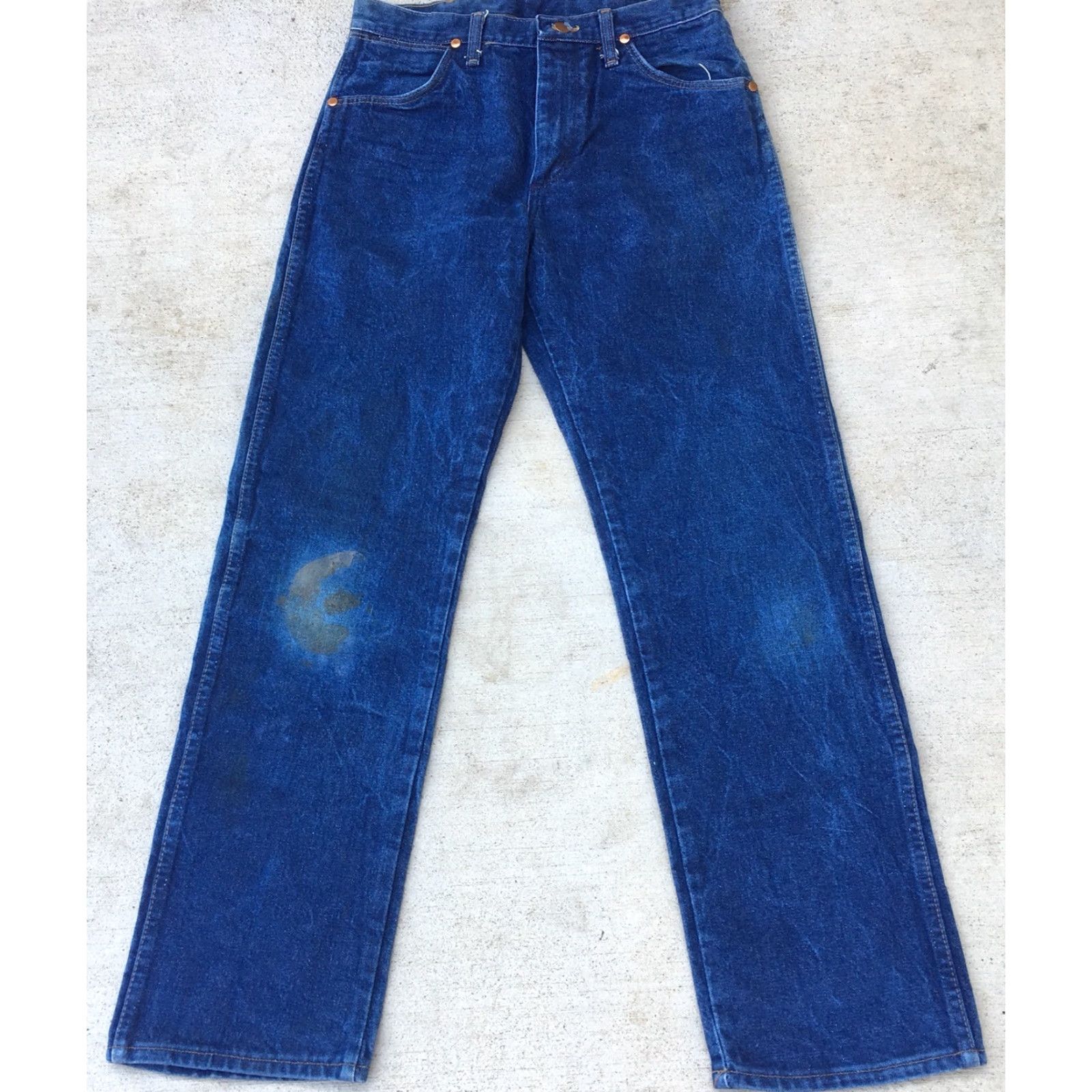 Wrangler VINTAGE Wrangler Jeans Western Cowboy Made In USA 13MWZ 32 X 31 Measure 30 X 31 Jeans Blue Wrangler 32 Inseam 31 Mens Size US 30 / EU 46 - 3 Thumbnail