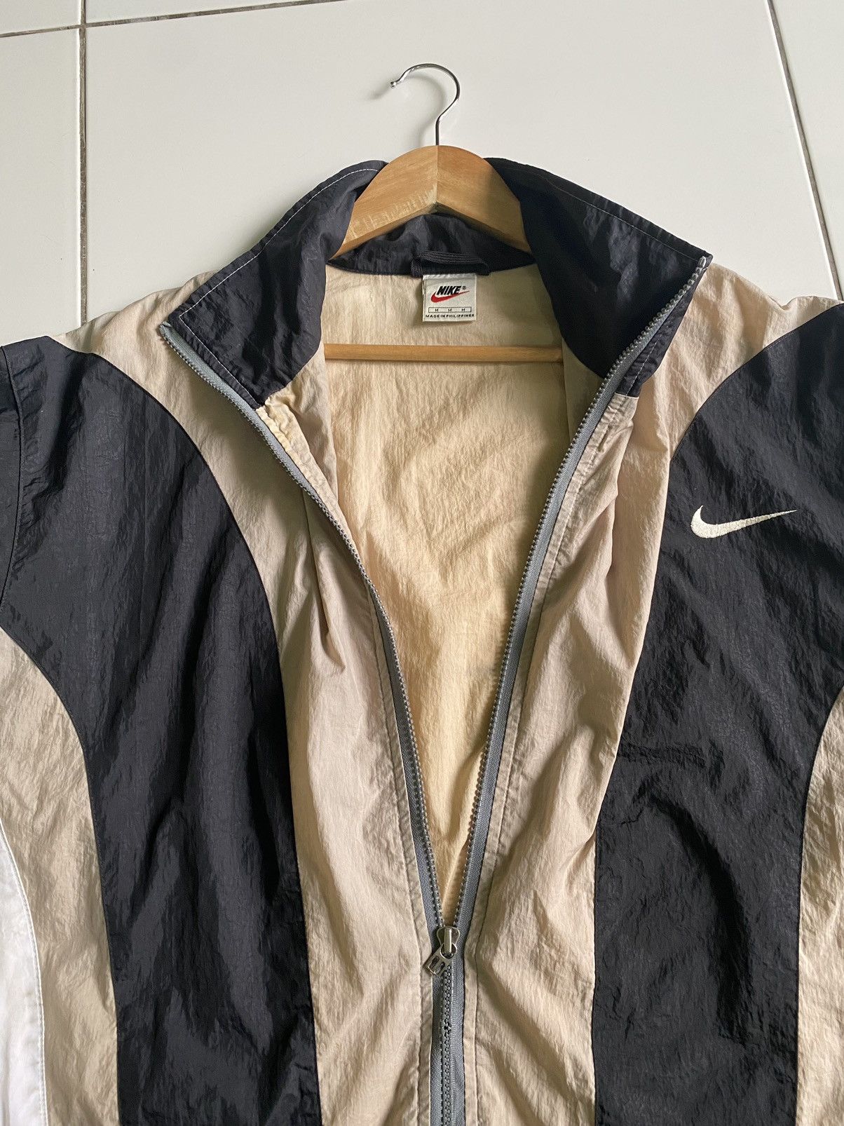 Nike Vintage Nike Swoosh Block colou windbreaker Jackets Size US M / EU 48-50 / 2 - 4 Thumbnail