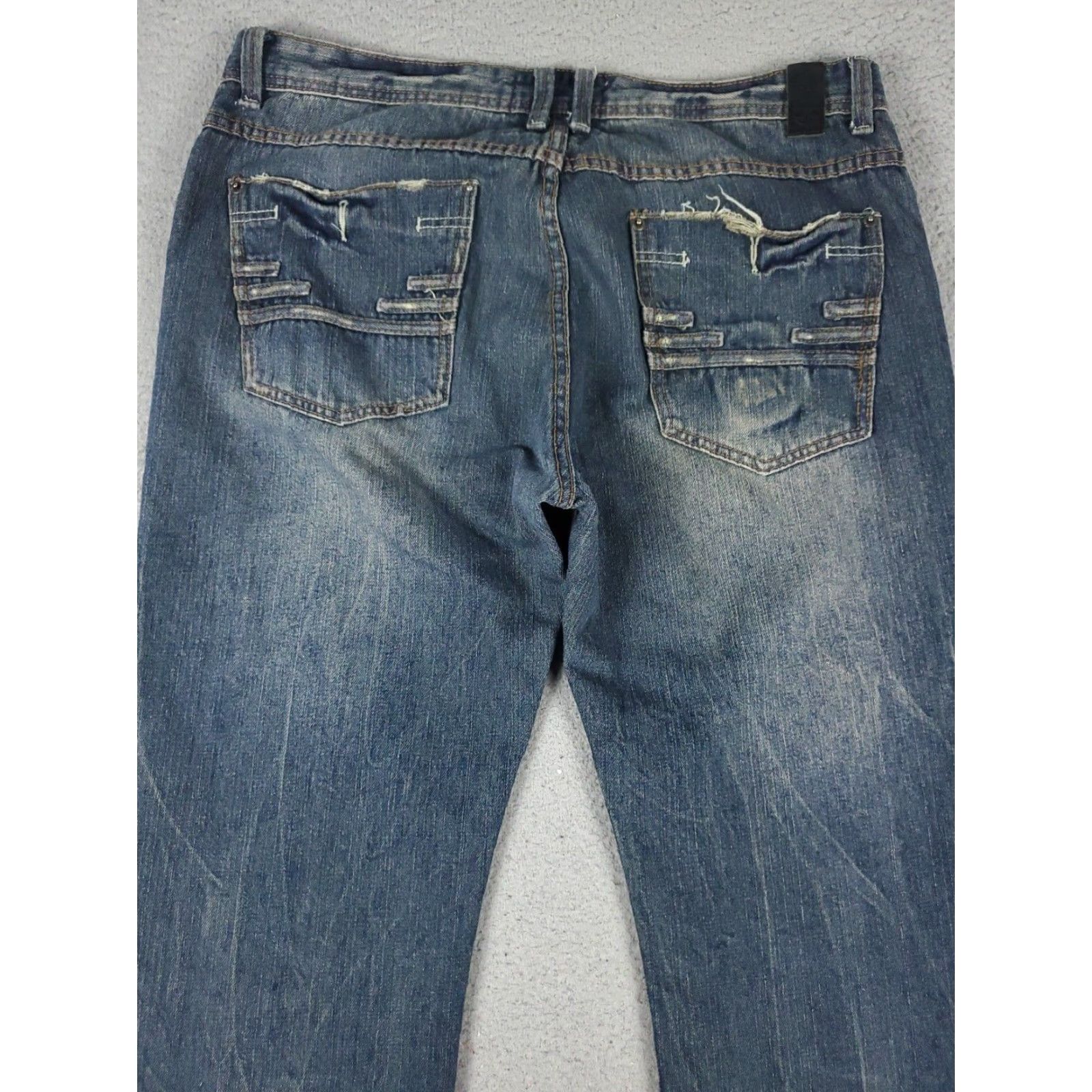 Jordan Craig Jordan Craig Mens Straight Leg Blue Jeans Size 36x32 Regular Fit Cotton Pants Size US 36 / EU 52 - 7 Thumbnail