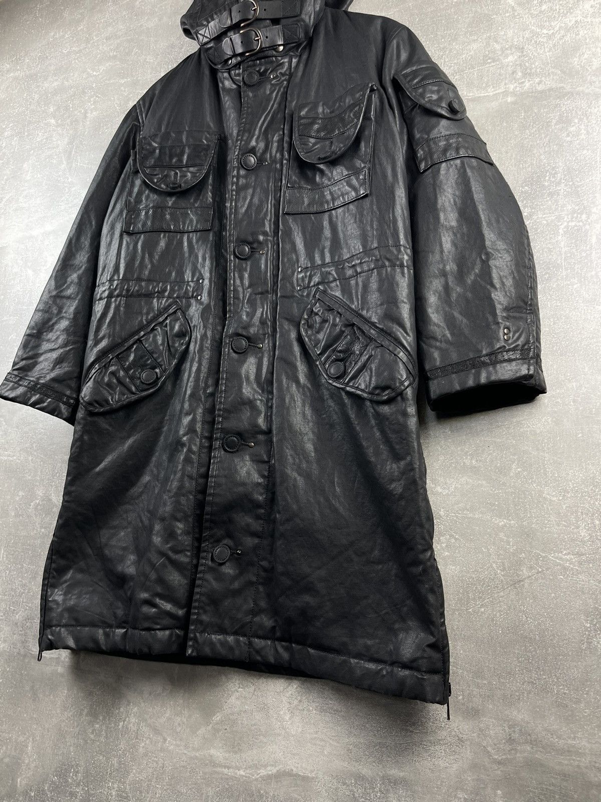 Messagerie Messagerie Black Opium Avant Garde Rubberized Waterprof Coat Size US M / EU 48-50 / 2 - 12 Thumbnail