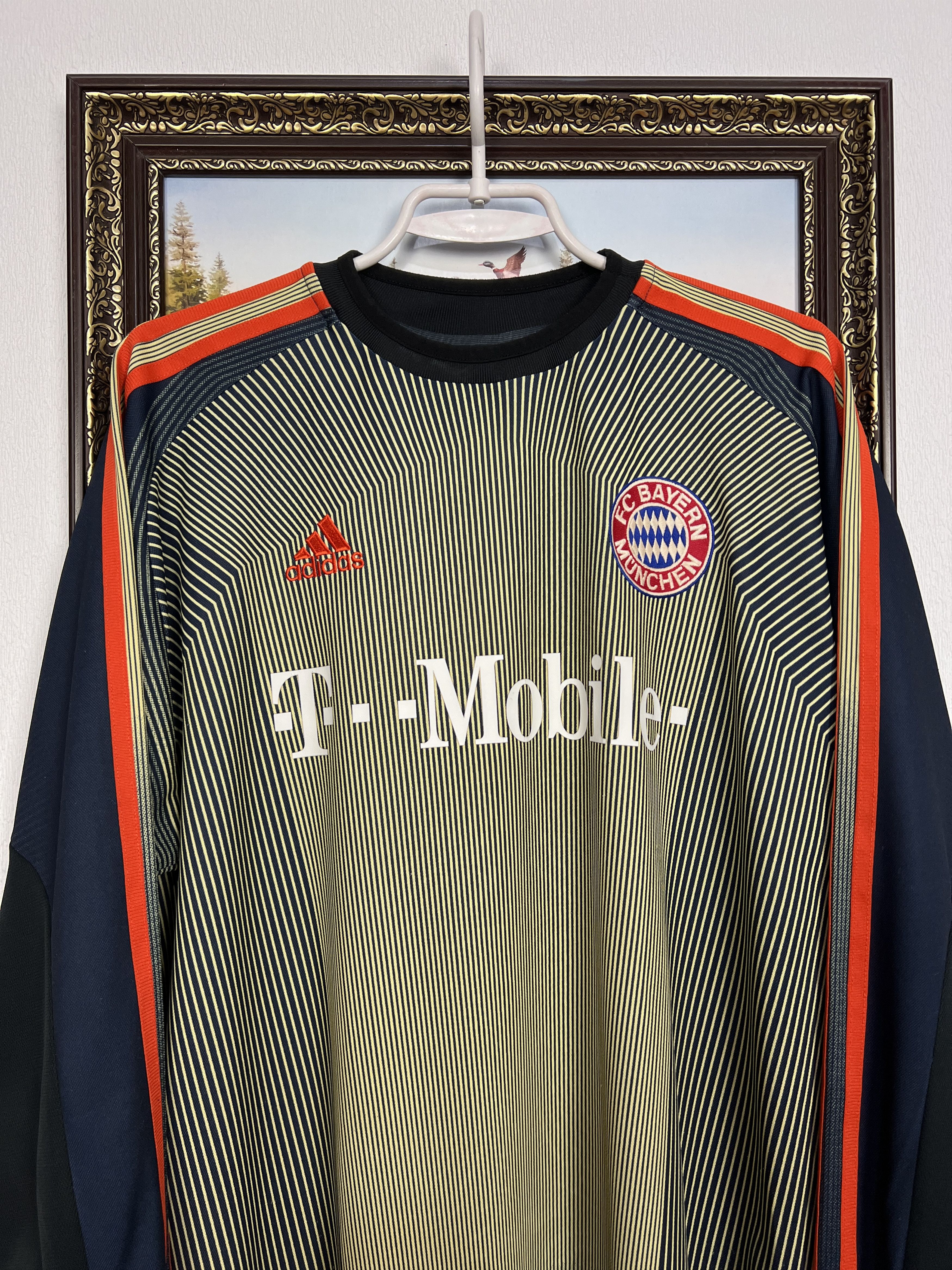 Adidas Bayern Munich Goalkeeper football shirt Kahn Jersey Trikot Size US M / EU 48-50 / 2 - 2 Thumbnail