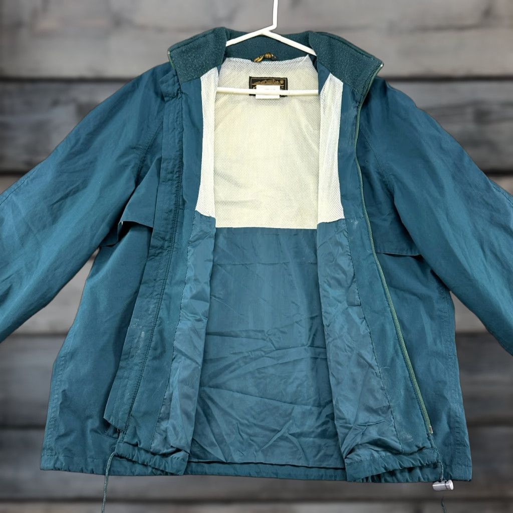 Eddie Bauer VINTAGE Eddie Bauer Jacket Mens XL Blue Teal Windbreaker Rain Coat Goretex 90s Zip Size US XL / EU 56 / 4 - 1 Thumbnail
