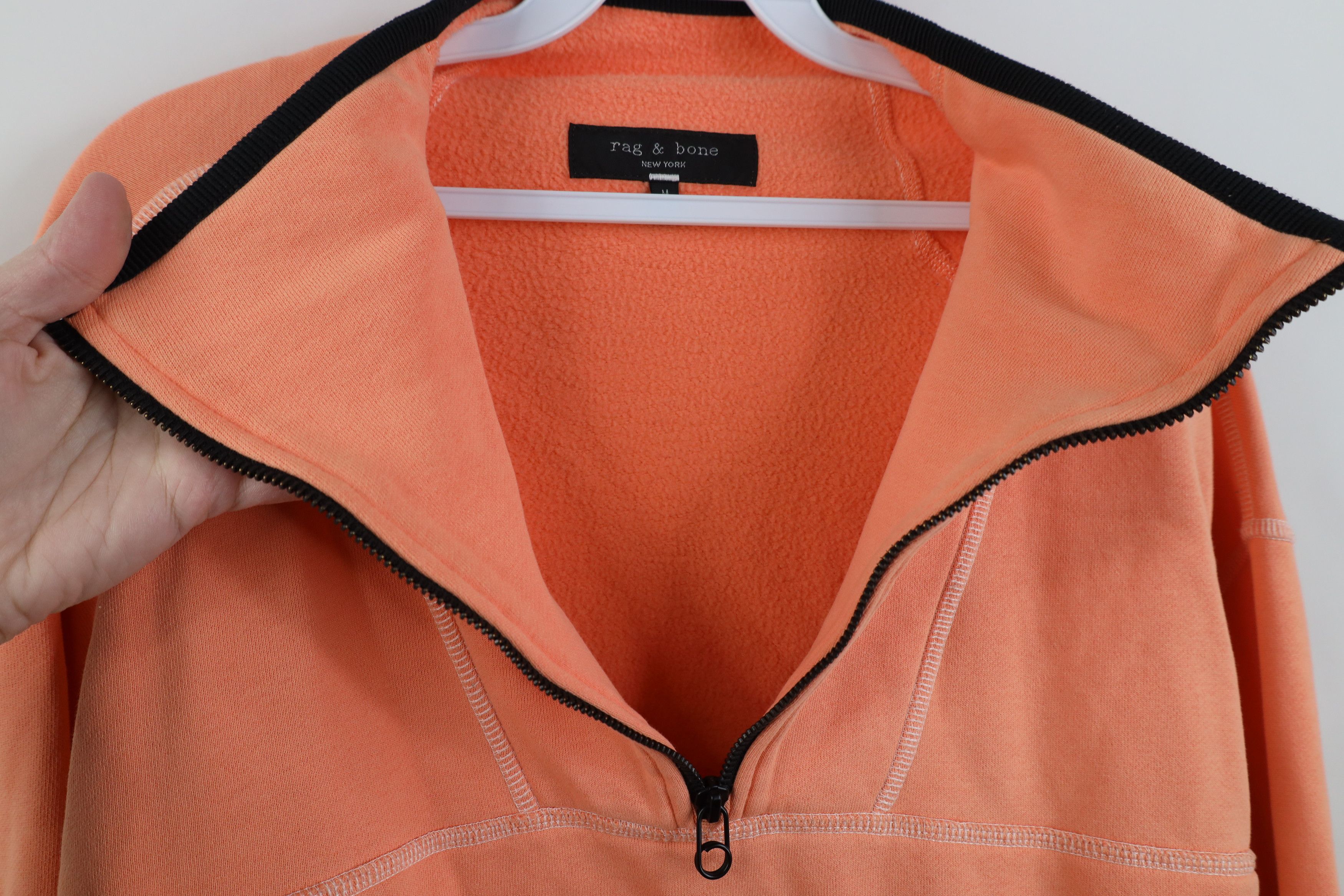 Rag & Bone rag & bone Lined Cropped Fit Half Zip Pullover Sweatshirt Size US M / EU 48-50 / 2 - 8 Thumbnail