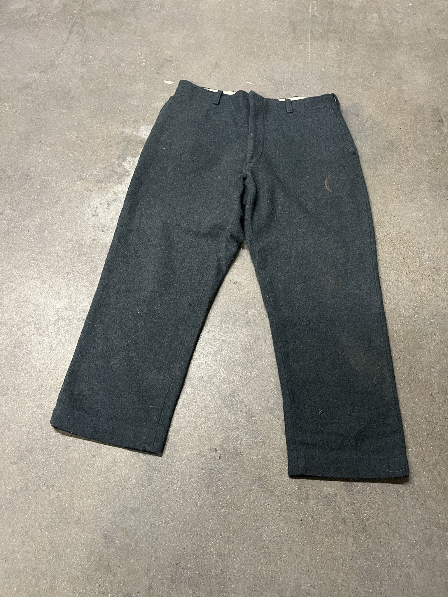 Vintage × Woolrich Woolen Mills Vintage 1960s Gray Wool Trousers Size 35 Size US 35 - 1 Thumbnail
