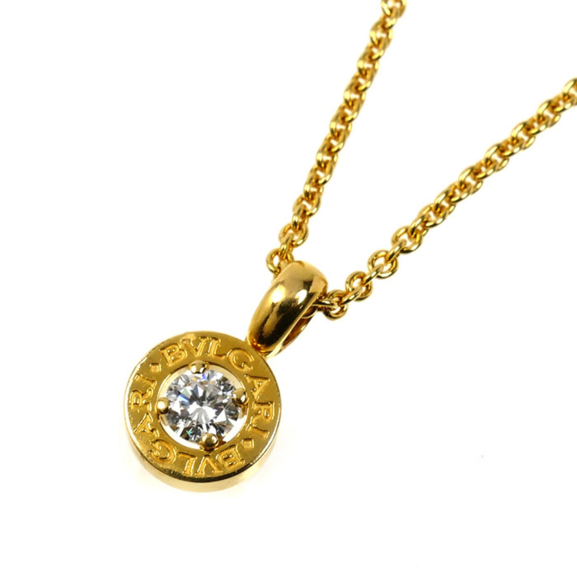 Bvlgari BVLGARI 18K Yellow Gold Bulgari 1P Diamond Necklace, 8.5g, 40cm, Women's Size ONE SIZE - 1 Thumbnail