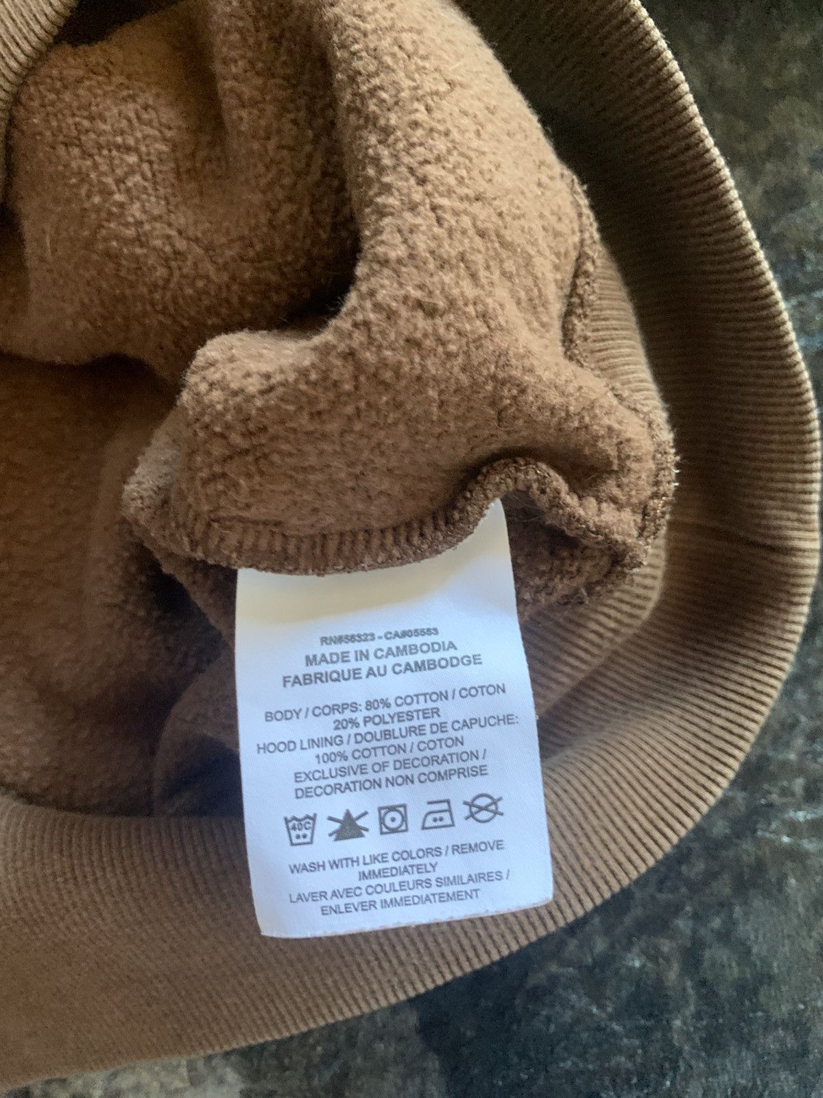 Nike Nike Hoodie Center Check Brown Size ONE SIZE - 4 Thumbnail