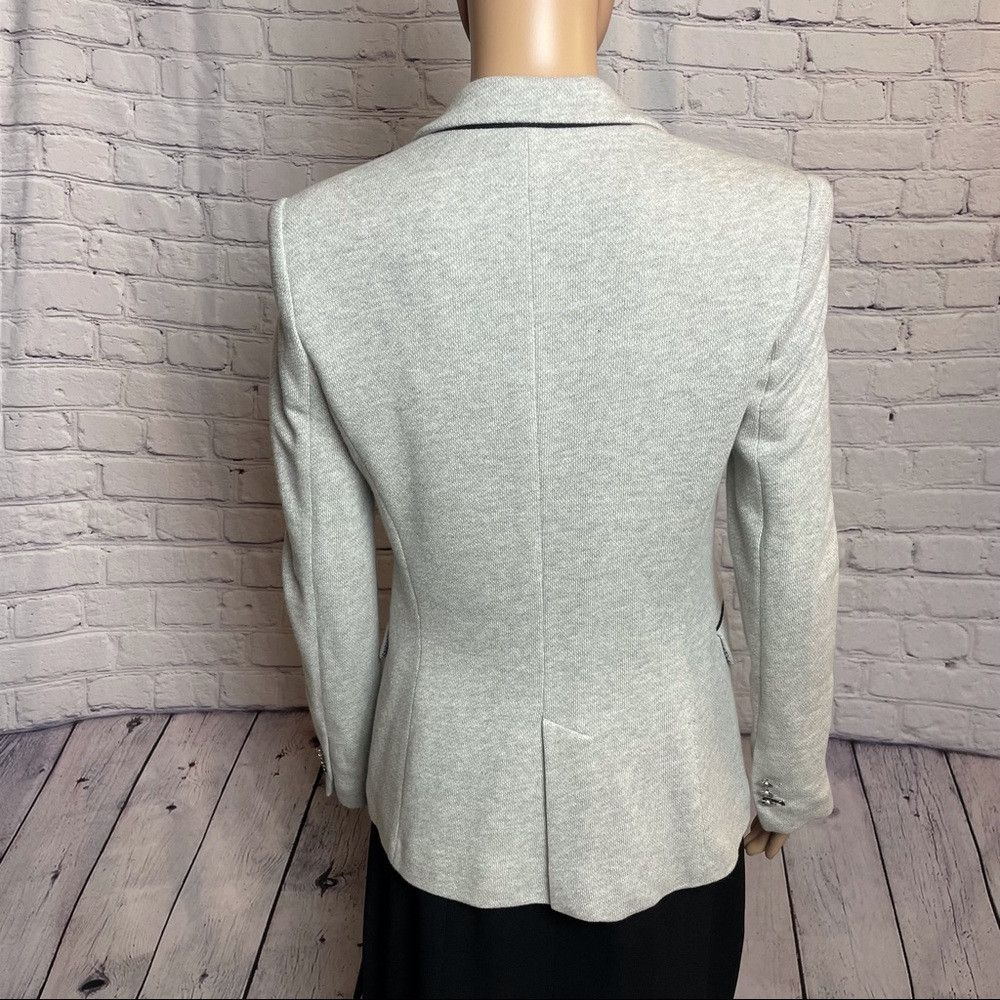 Zara New Zara Grey Cotton Jersey Jacket Size M Size M / US 6-8 / IT 42-44 - 3 Thumbnail