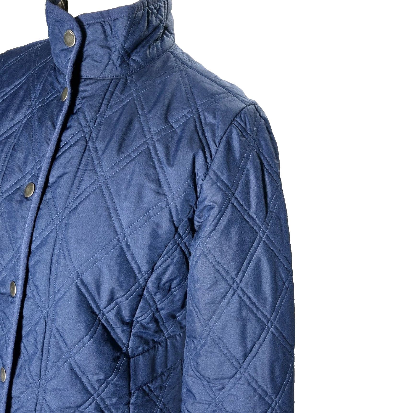Eddie Bauer Eddie Bauer Womens PXS Quilted Jacket Blue Snap Button Pockets Lightweight Size XS / US 0-2 / IT 36-38 - 4 Thumbnail