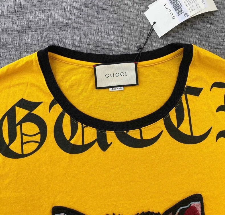 Gucci Tiger Head Embroidery Cotton TShirt-2505