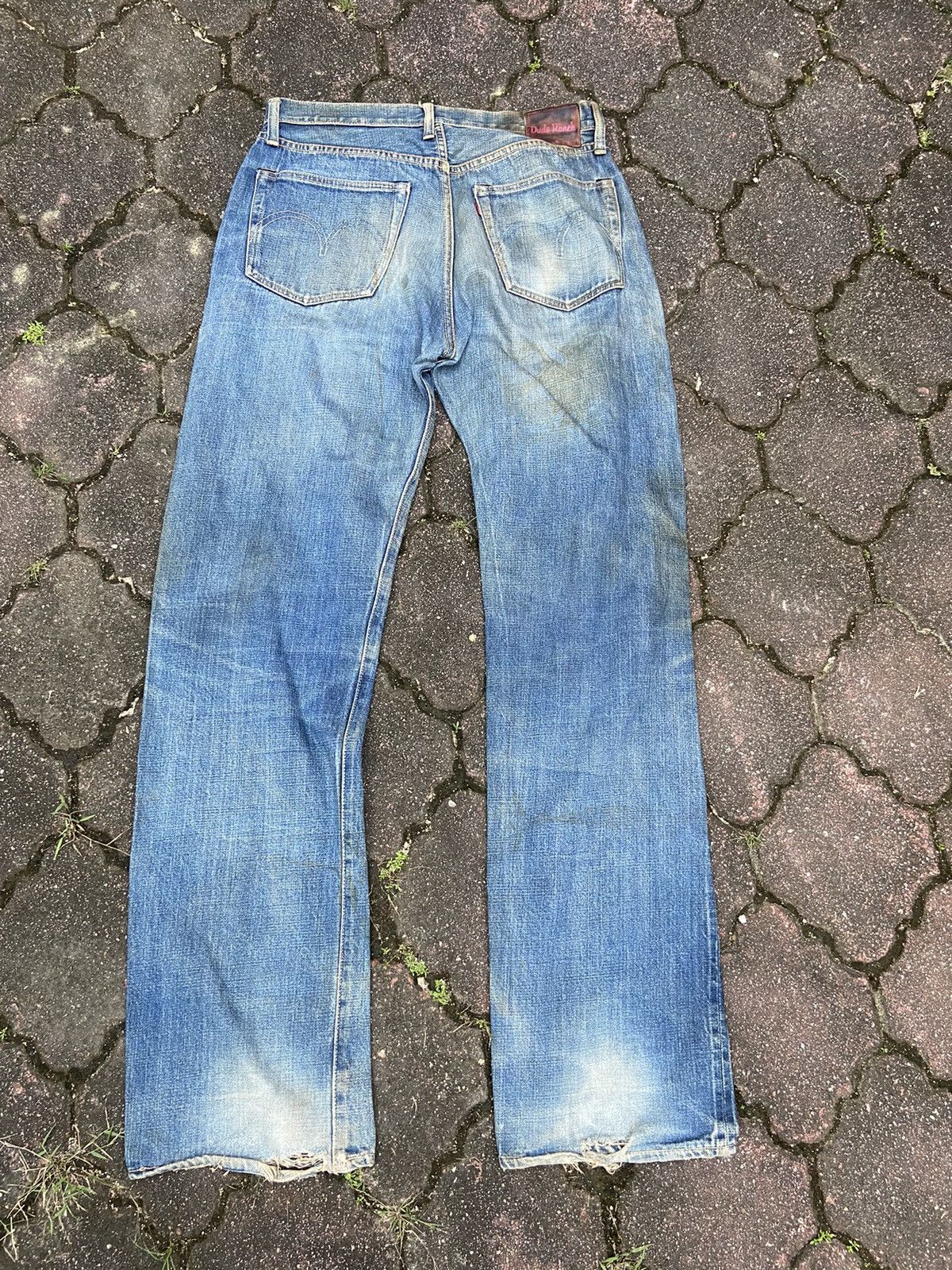 Vintage Vintage Dude Ranch jeans distressed denim selvedge Size US 31 - 5 Thumbnail