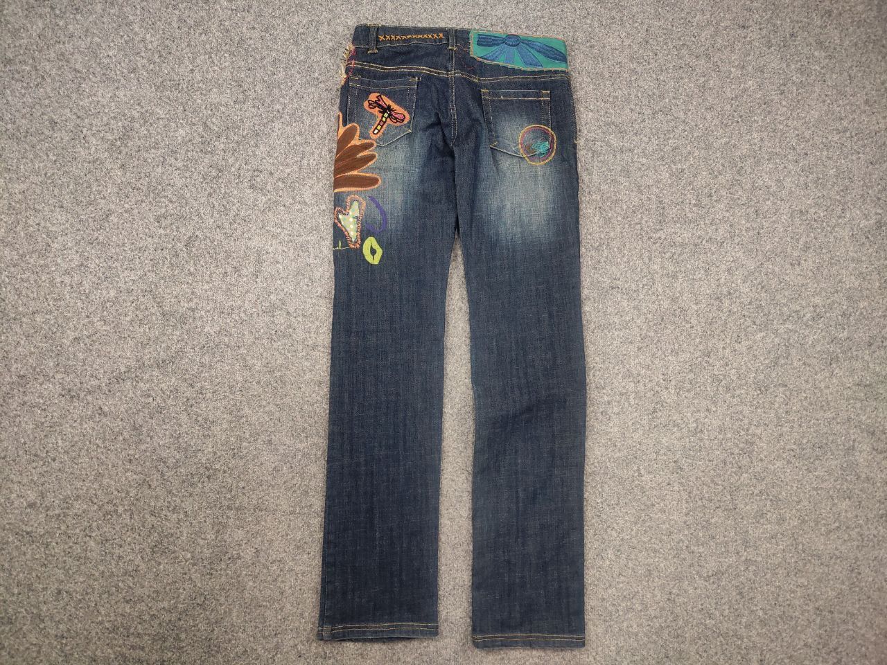 Hysteric Glamour Desigual Vintage Y2K Style Low-rise jeans embroidered logo Size 30" / US 8 / IT 44 - 7 Thumbnail