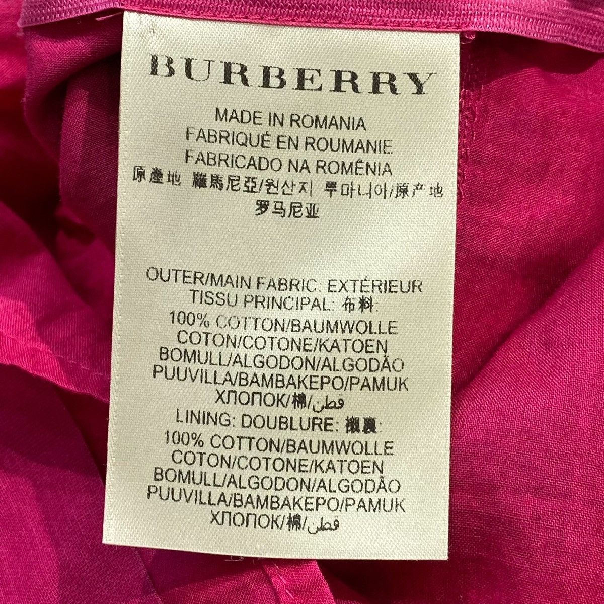 Burberry Burberry check-pattern shirt dress in fuschia and black Size XS / US 0-2 / IT 36-38 - 7 Thumbnail
