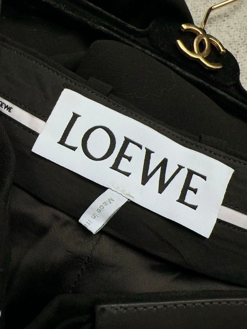Loewe Loewe SS25 black irregular pleated wool hanging seven-poin Size 24" / US 00 / IT 34 - 5 Thumbnail