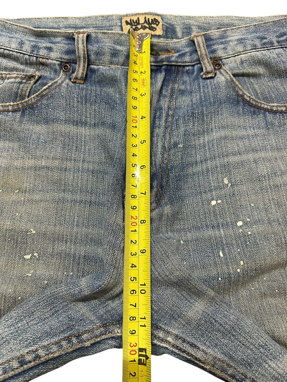 Japanese Brand Vintage Japanese Nylaus Faded Distressed Baggy Jeans Size US 32 / EU 48 - 16 Thumbnail