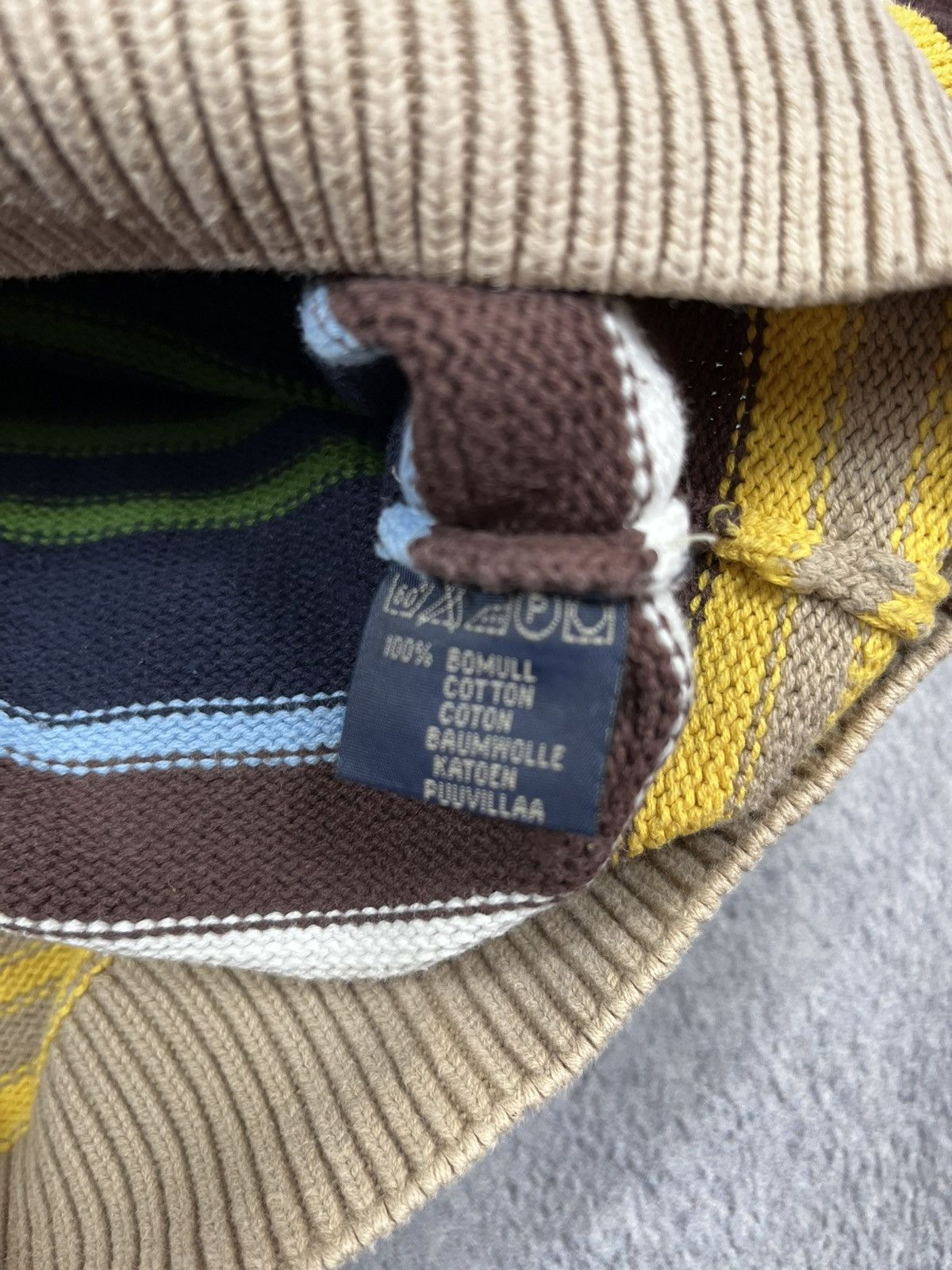 Japanese Brand × Vintage Vintage Y2K striped knitted 1/4 polo rugby sweater S Size US S / EU 44-46 / 1 - 7 Thumbnail