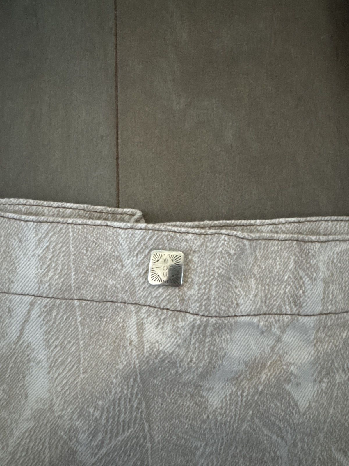 Kapital Kapital 12oz Feather White Denim Book Bag Size ONE SIZE - 3 Thumbnail
