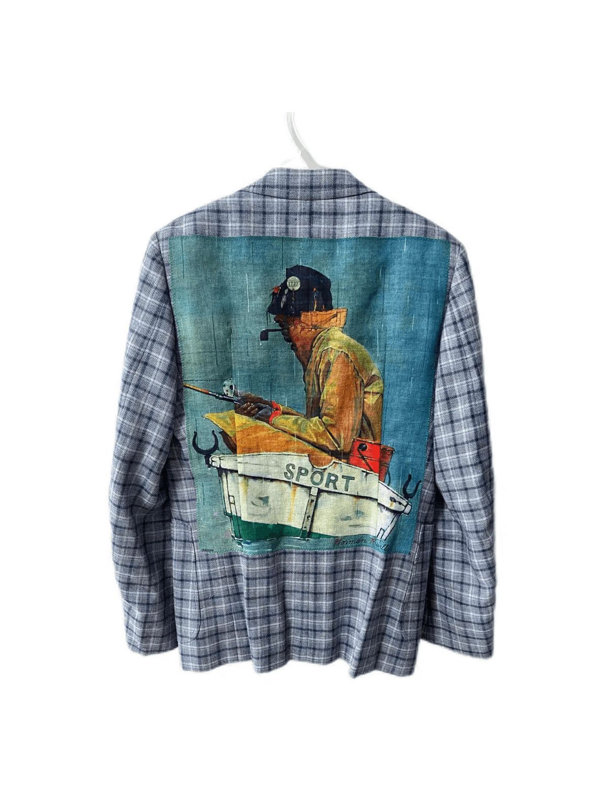 Junya Watanabe Junya Watanabe Back Print Plaid Jacket-2508 Size US S / EU 44-46 / 1 - 1 Thumbnail