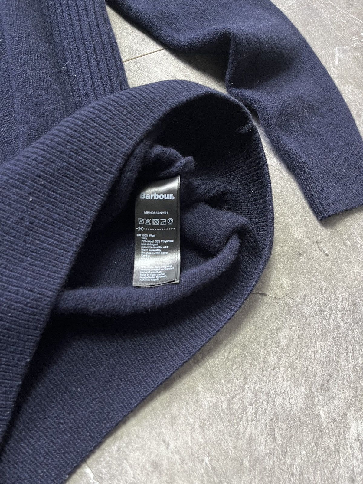 Barbour Barbour Wool 1/3 1/4 Zip Knit Sweater Vintage Englang Style Size US M / EU 48-50 / 2 - 7 Thumbnail