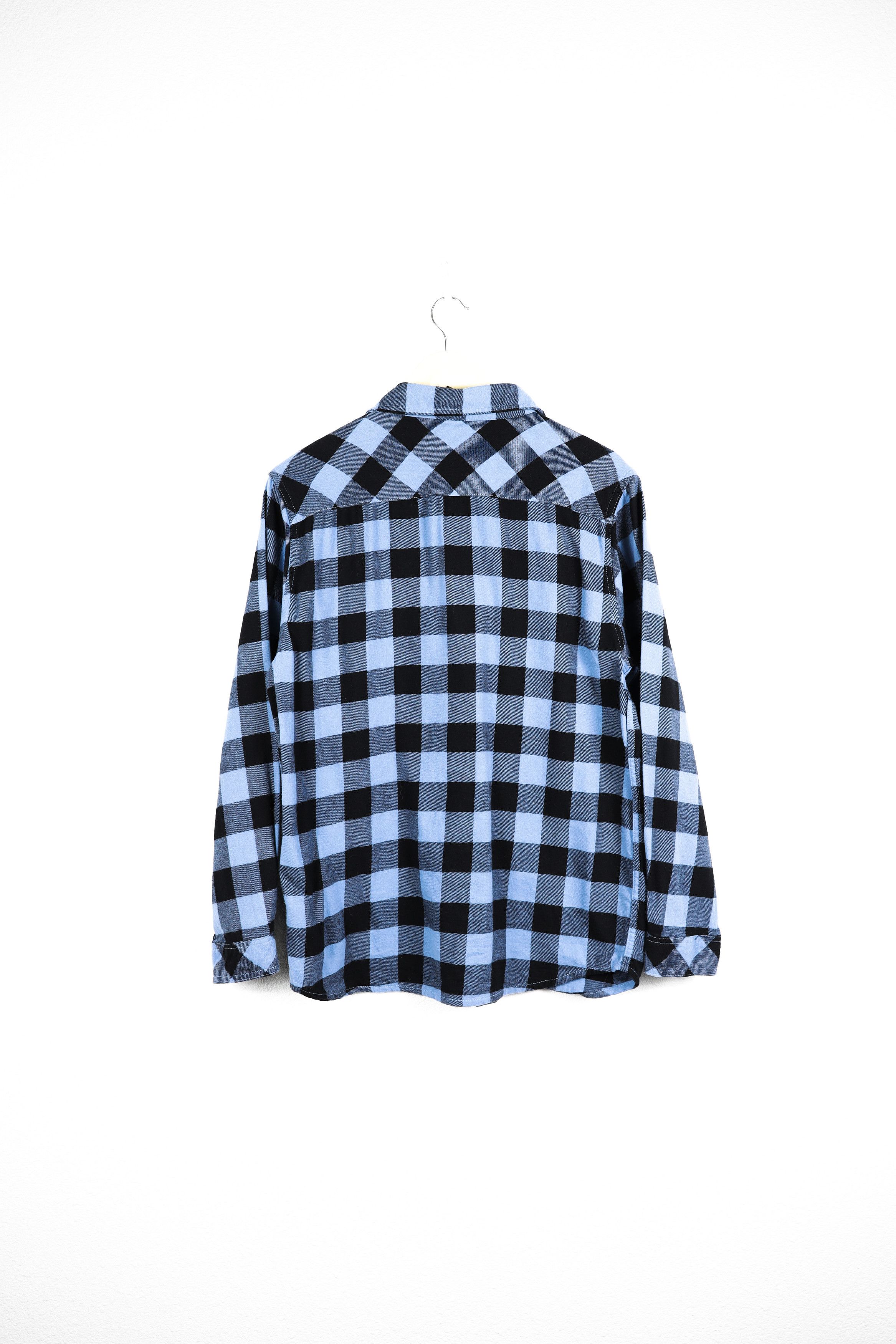 Carhartt × Flannel Vintage Carhartt Pocket Logo Blue Black Check Flannel Shirt Size US S / EU 44-46 / 1 - 8 Thumbnail