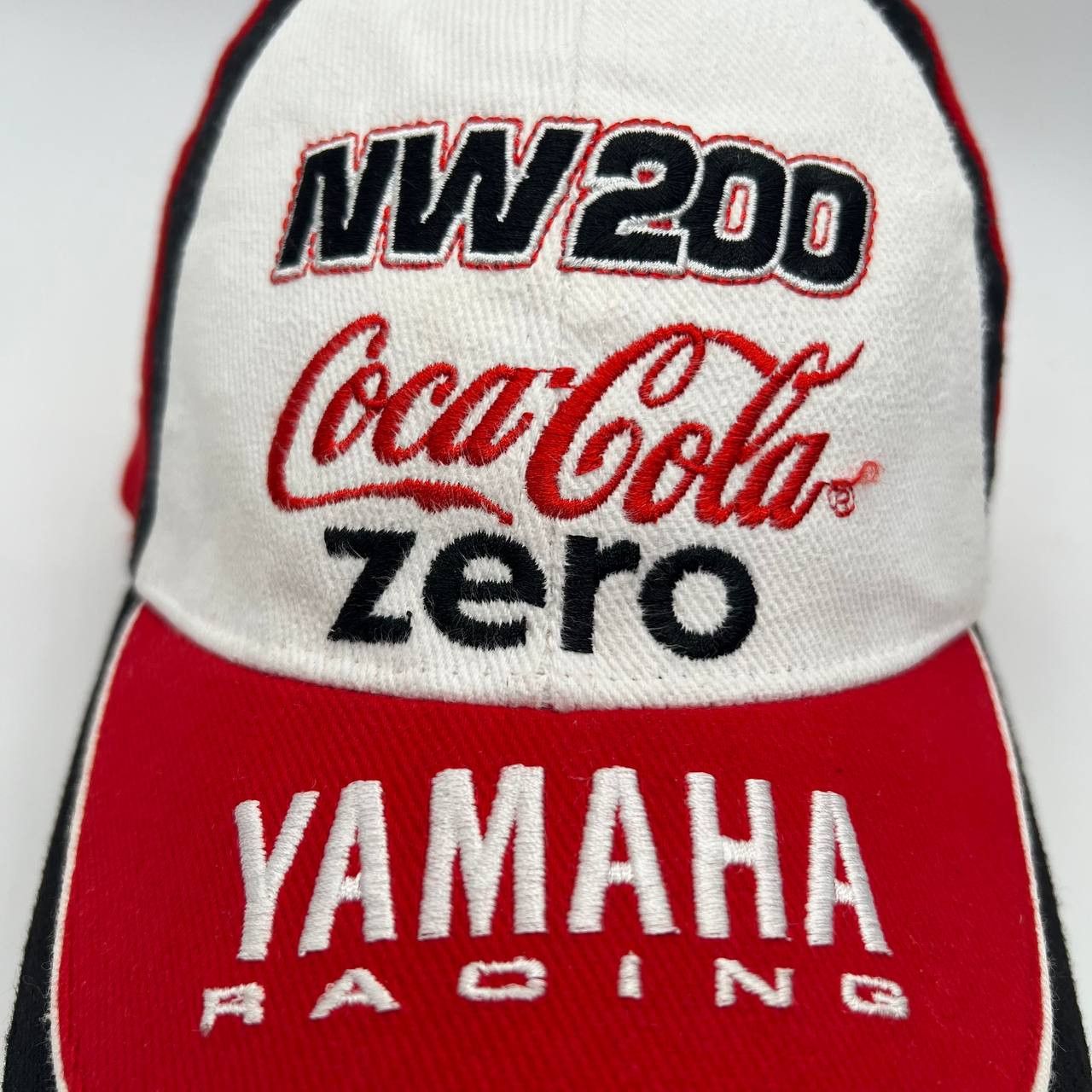 Yamaha Yamaha Racing R1 CocaCola Motorcycle Hat Cap Vntg Nw200 Size ONE SIZE - 2 Thumbnail