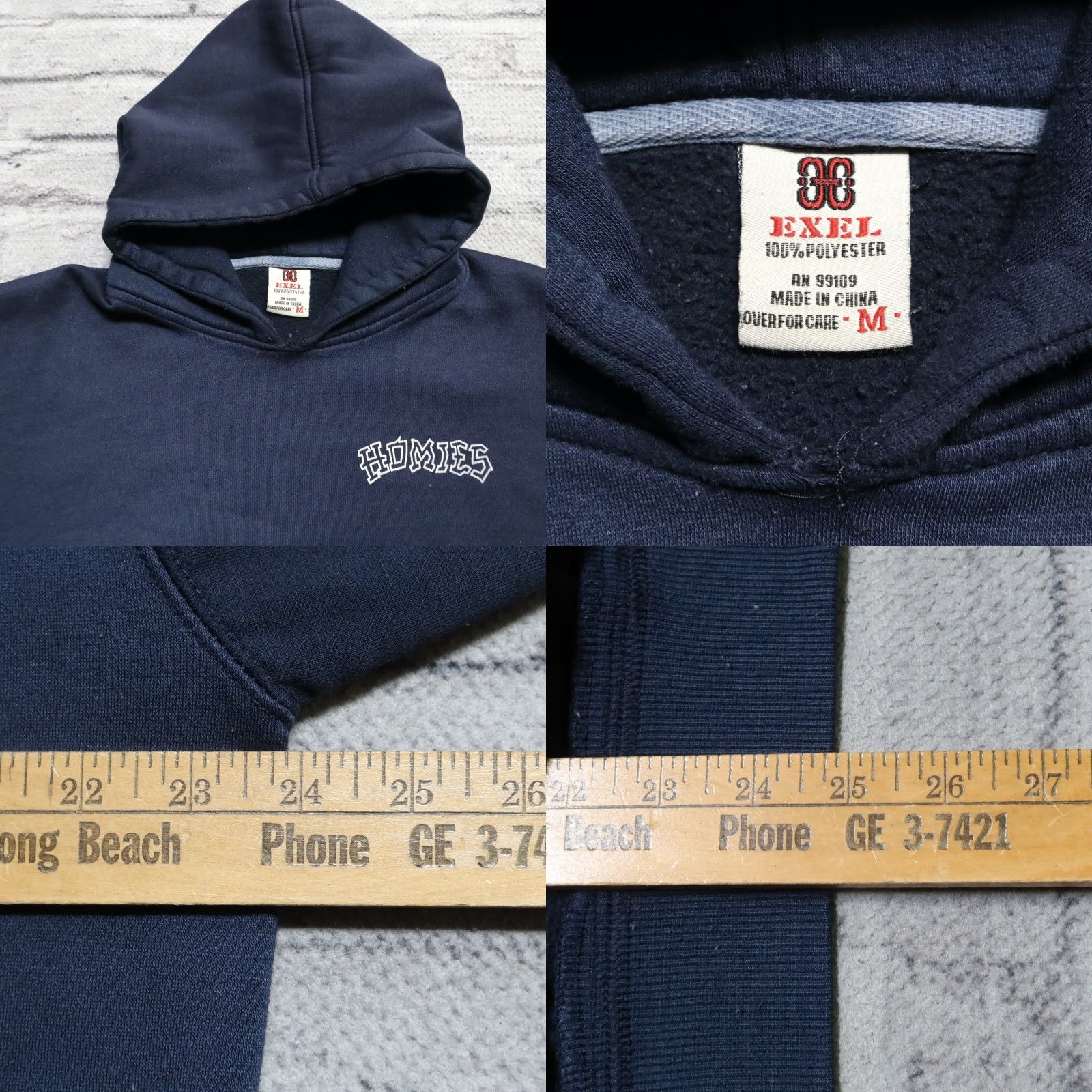 Vintage VINTAGE Homies Sweatshirt Shirt Navy M 90s Lowrider Pullover Mens Size US M / EU 48-50 / 2 - 8 Thumbnail