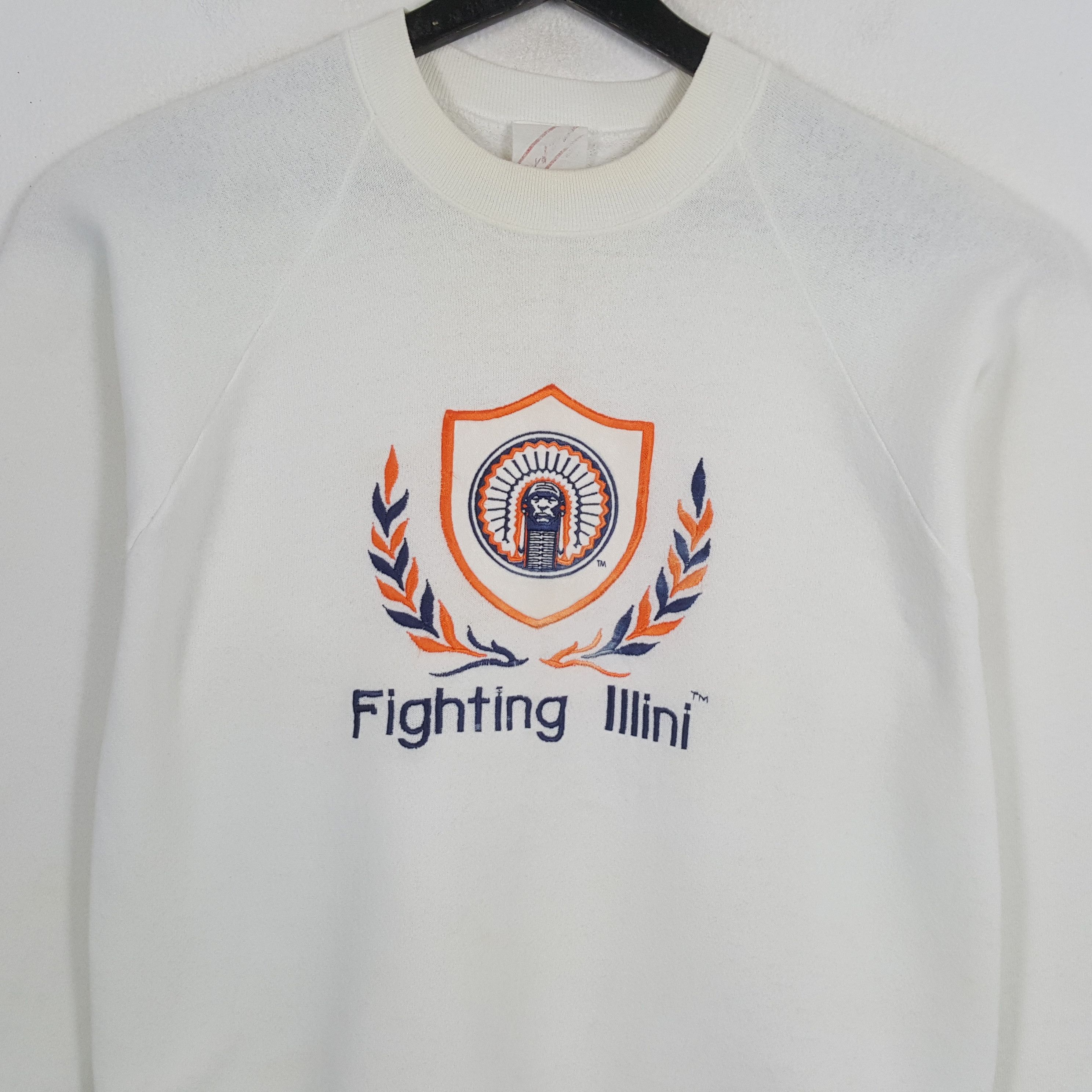 NBA × Vintage FIGHTING ILLINI NBA Basketball Team Vintage Sweatshirt Size US L / EU 52-54 / 3 - 2 Thumbnail