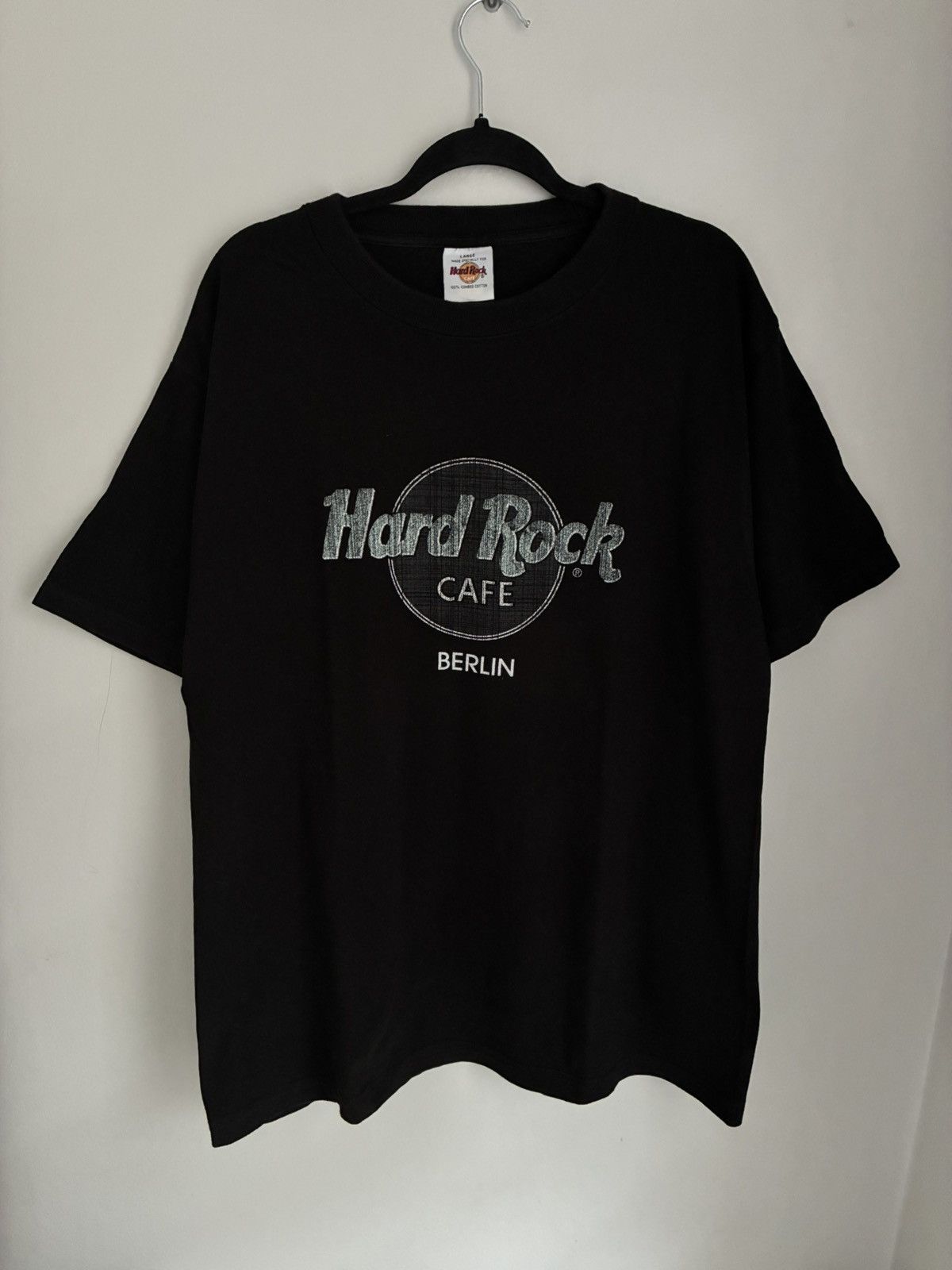 Hard Rock Cafe Vintage koszulka Hard Rock Cafe Berlin 90s t-shirt Logo Size US L / EU 52-54 / 3 - 1 Thumbnail