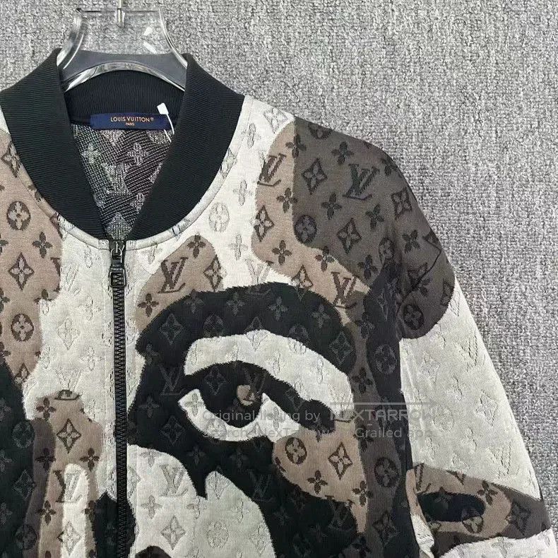 Louis Vuitton LV Face Print Baseball Jacket. Size US M / EU 48-50 / 2 - 3 Thumbnail
