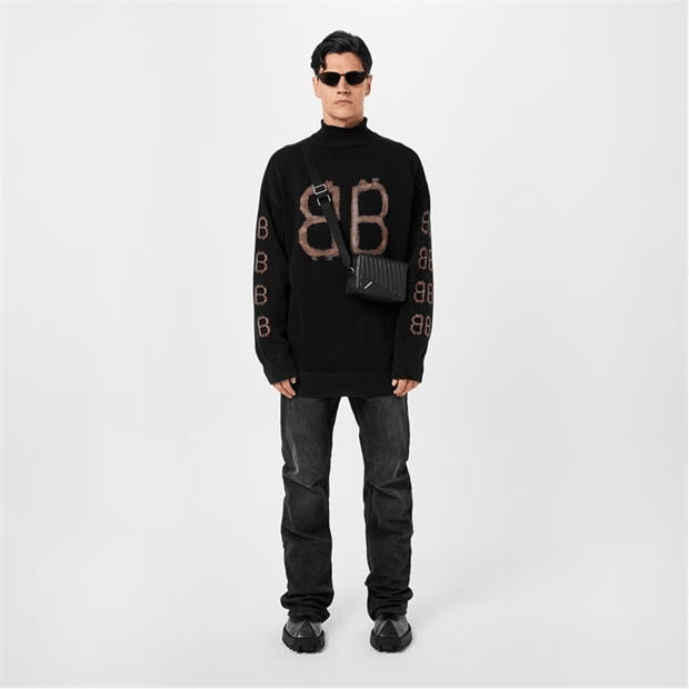 Balenciaga Crypto Bb-Print Hoodie Size US M / EU 48-50 / 2 - 4 Thumbnail