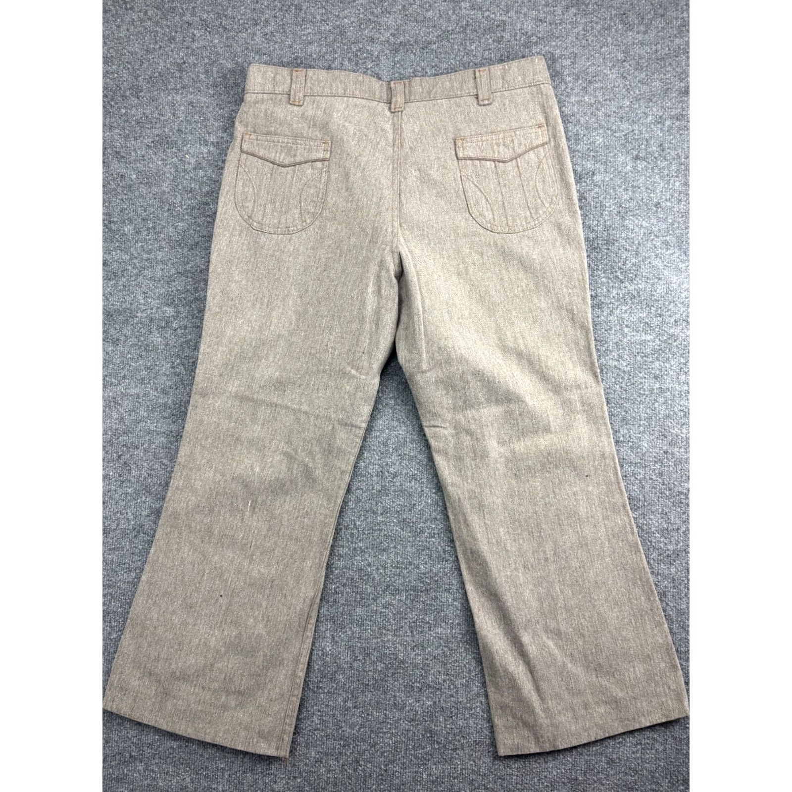 Levi's VINTAGE Levi's Pants Mens Bootcut Gray 70s 36x26 Classic Casual Western Business Holiday Style Retro 1970s Mens Jeans Pants Size US 36 / EU 52 - 7 Thumbnail