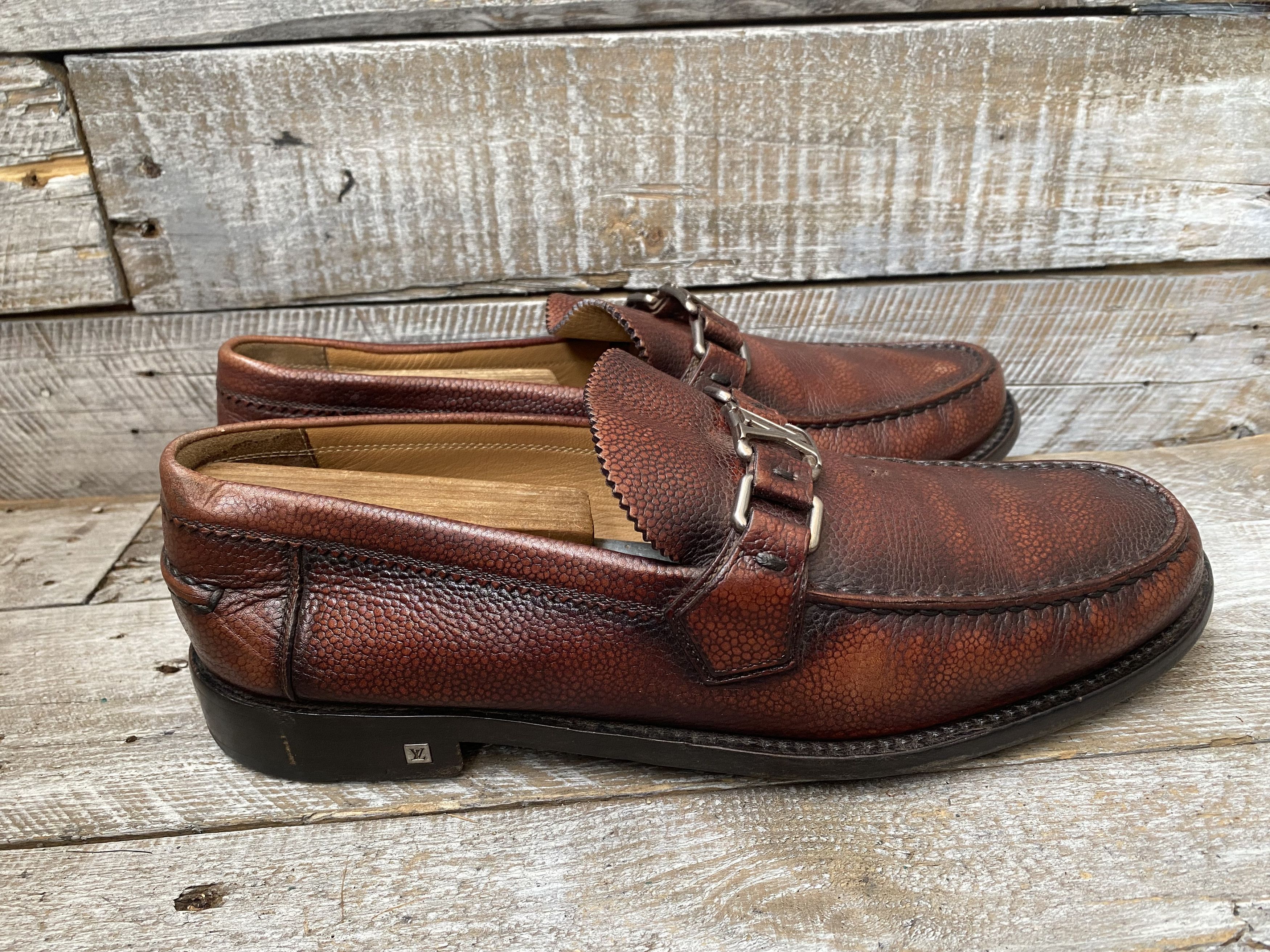 Louis Vuitton Louis vuitton major pebble grain loafer uk 8.5 Size US 9.5 / EU 42-43 - 9 Thumbnail