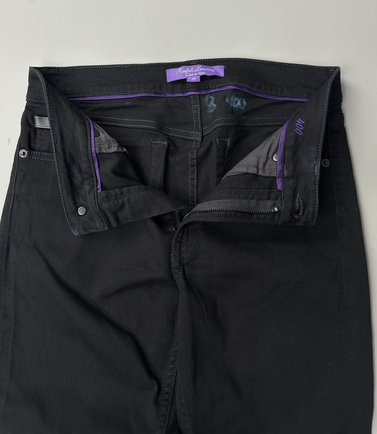Ralph Lauren Purple Label Ralph Lauren - Purple Label - Slim Fit Jeans in Black Size US 28 / EU 44 - 7 Thumbnail